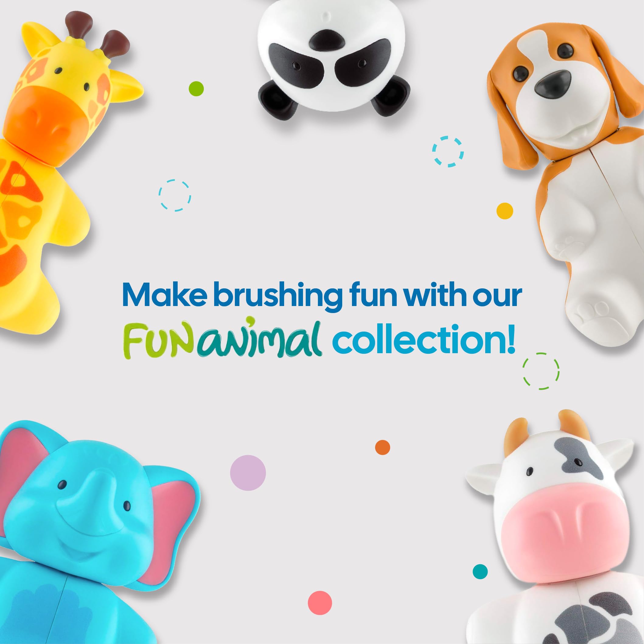 Flipper Fun Animal Cow Toothbrush Cover - Make Toothbrushing Time Fun With Our Kids Toothbrush Holder With Cover - Ideal Toothbr