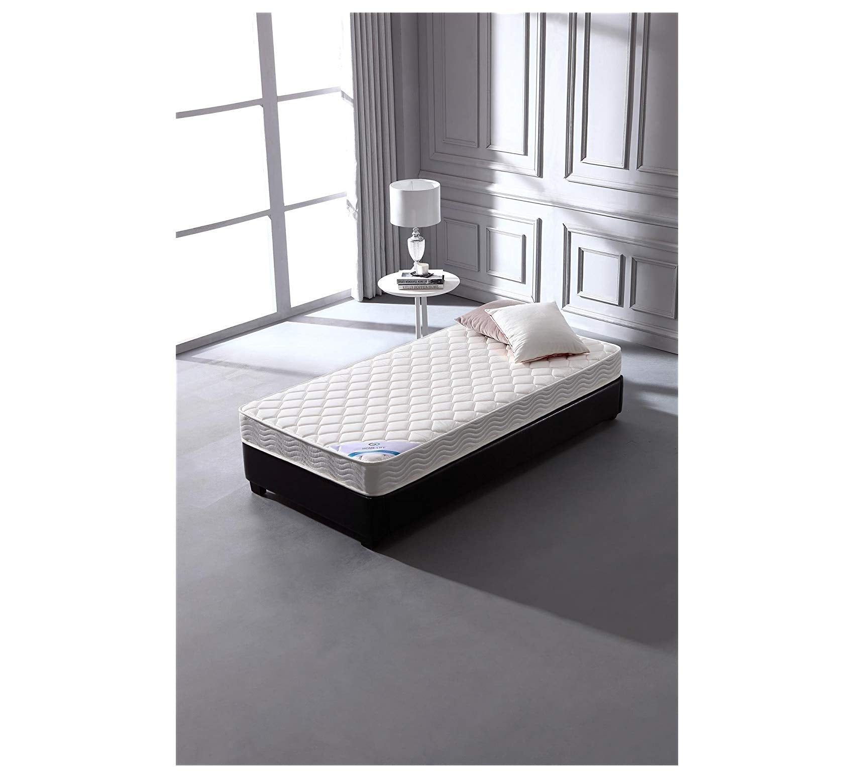 Homelife 6-Inch Twin Size Mattress Gel Memory Foam - Firm - Tight Top, Pocketed Coils - Breathable Polyester Cover - Innerspring