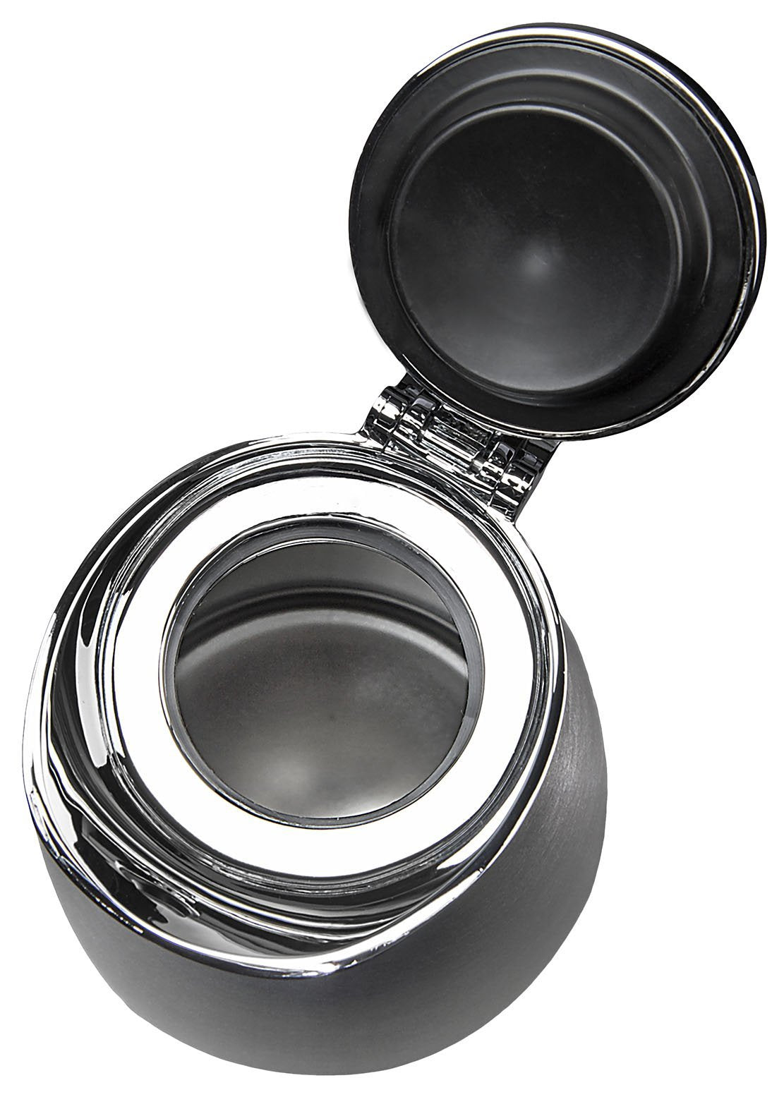 Isosteel 0.6 Litre 18/ 8 Stainless Steel Tableline Double-Walled Straight Shape Vacuum Pot with Flap Lid  Silver