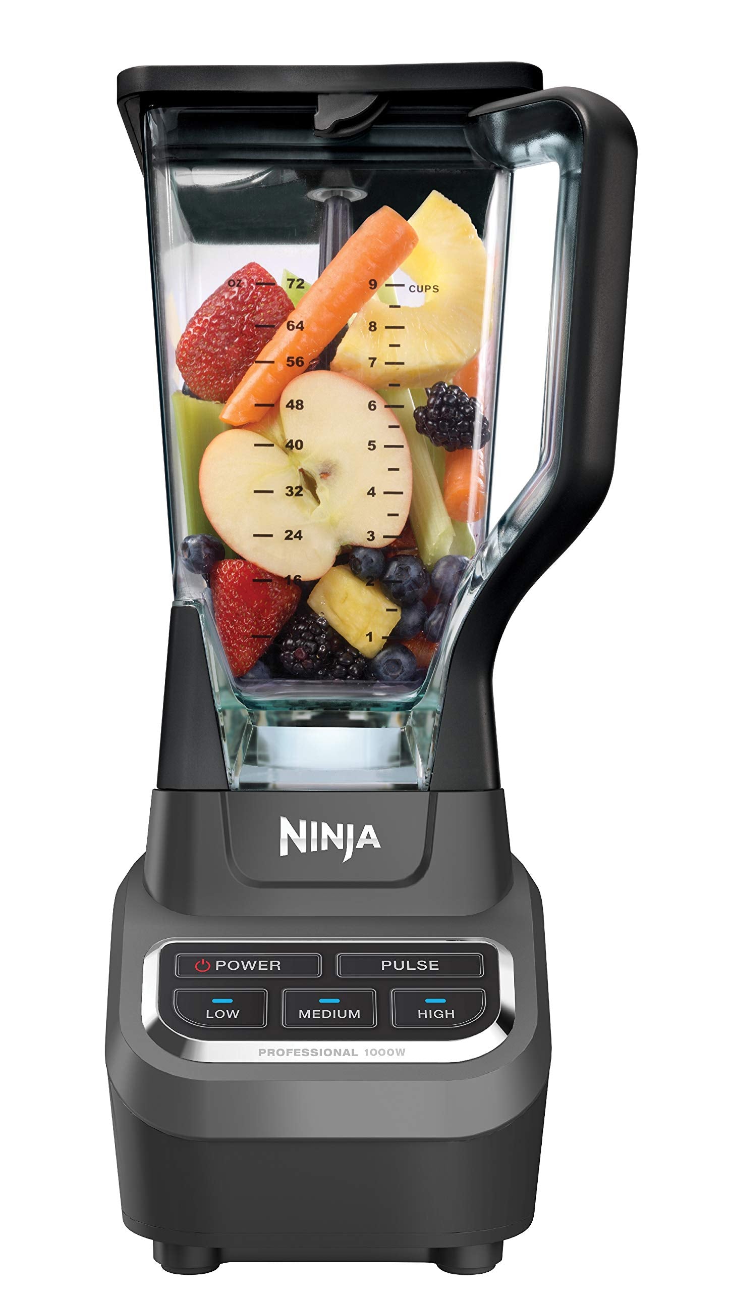 Ninja Bl610 Professional 72 Oz Countertop 1000-Watt Base And Total Crushing Technology For Smoothies, Ice And Frozen Fruit, Blac