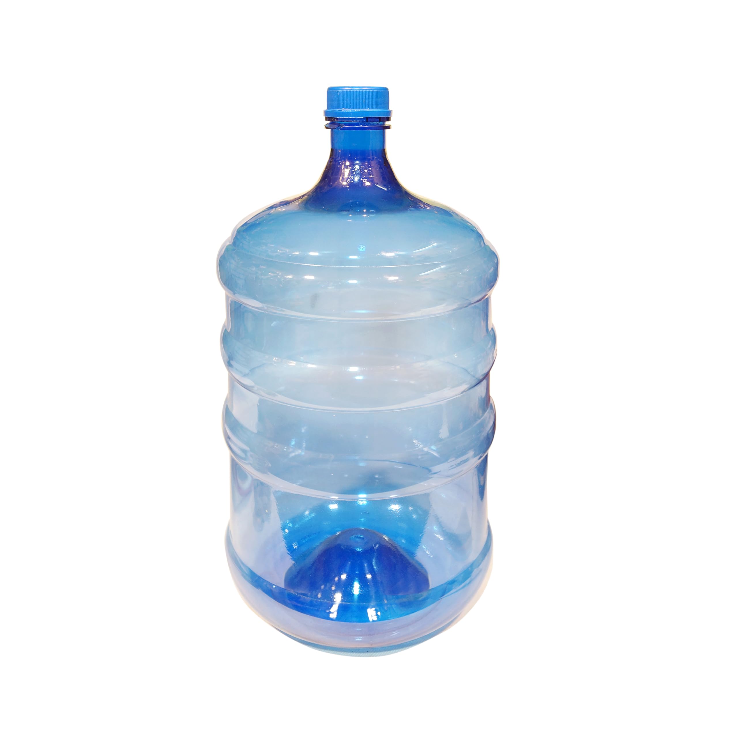 Shivam Transparent Plastic Water Dispenser Bottle - 20L Blue, 20 Liter