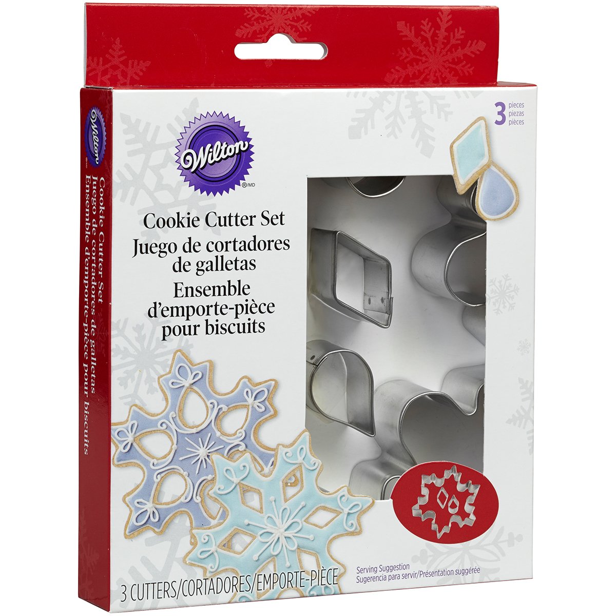 Wilton 3-Piece Snowflake Cookie Cutter Set