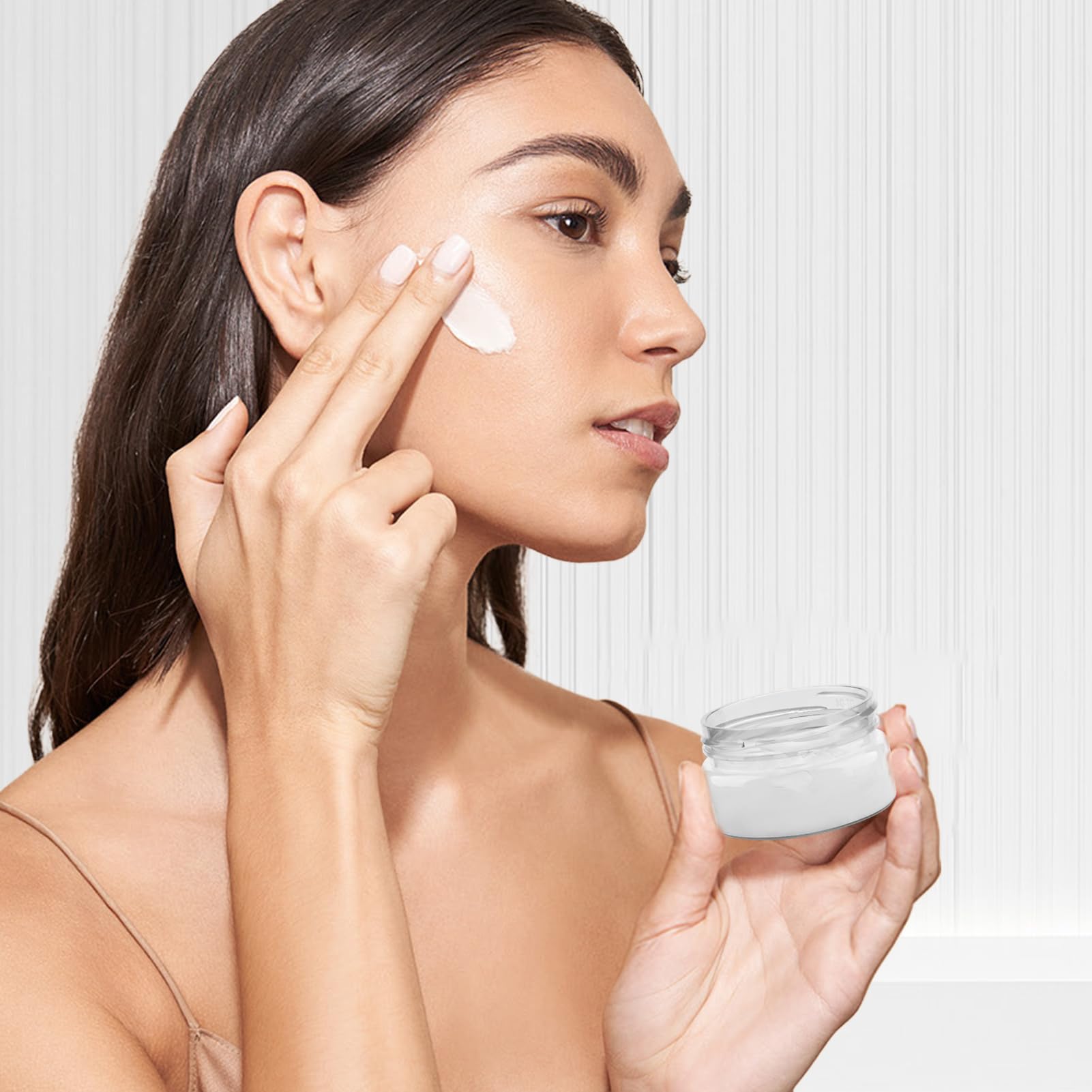 Cosywell Travel Cream Jars For Toiletries Tsa Approved 0.7Oz 4 Pack Refillable Cosmetic Containers Leak-Proof Plastic Travel Siz