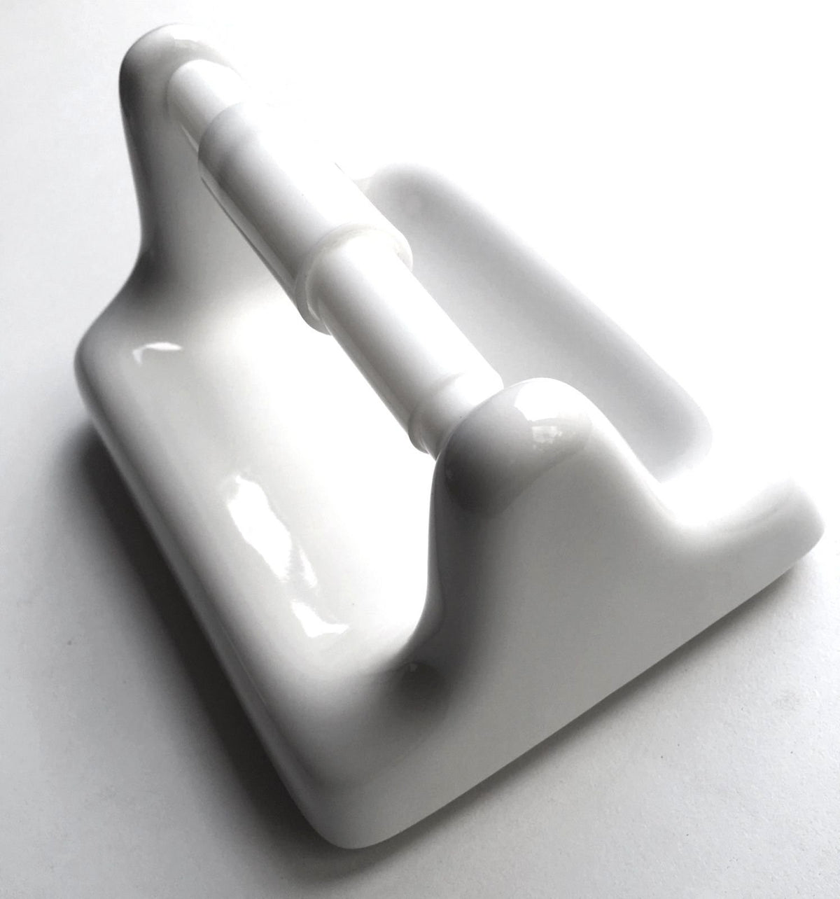 Toilet Paper Tissue Holder Ba777 White Glazed Ceramic With Roller Bath Accessory