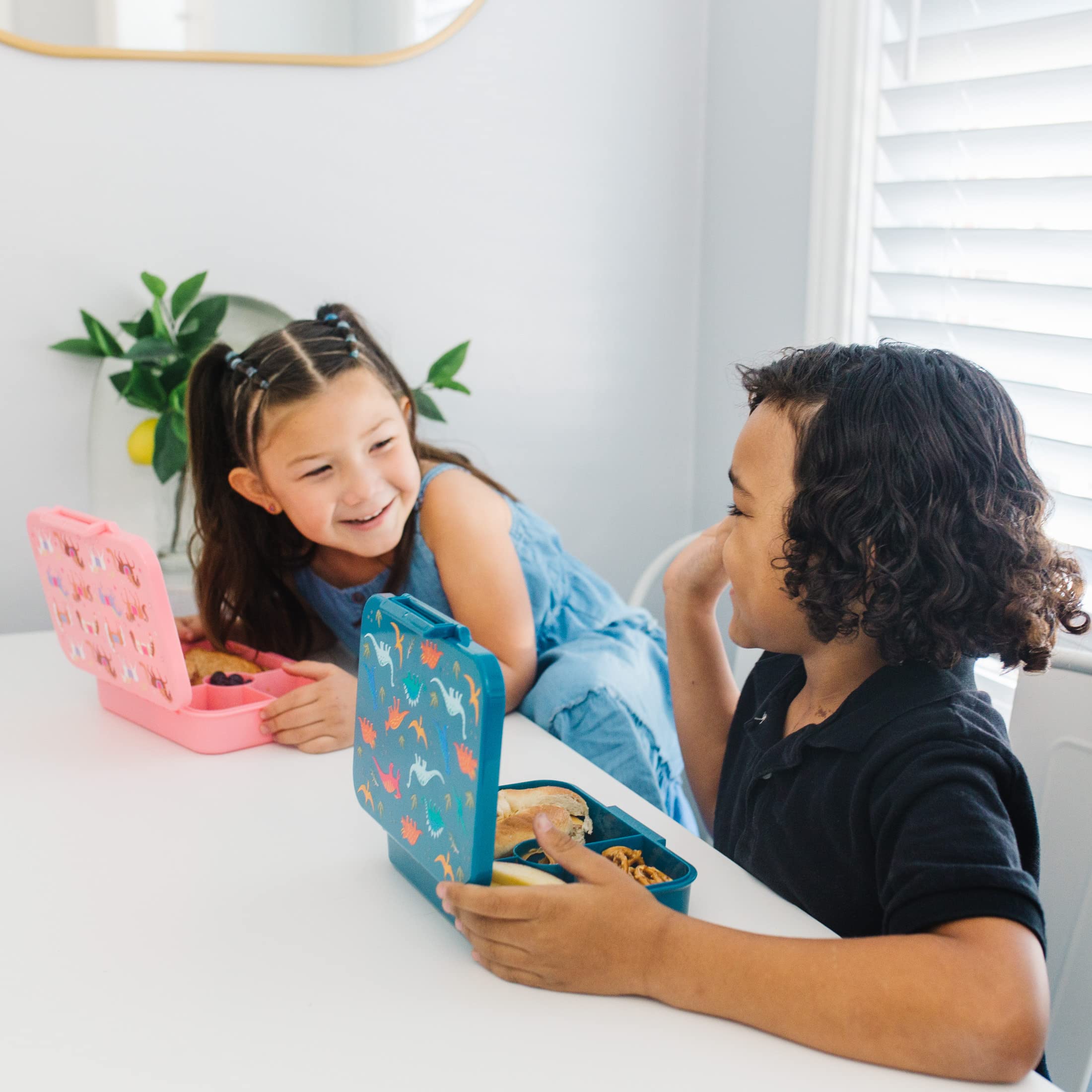 Wildkin Kids Bento Box For Boys And Girls, Features 4 Compartments, Leak Proof With Close Clasp Design, Ideal For Packing Snacks