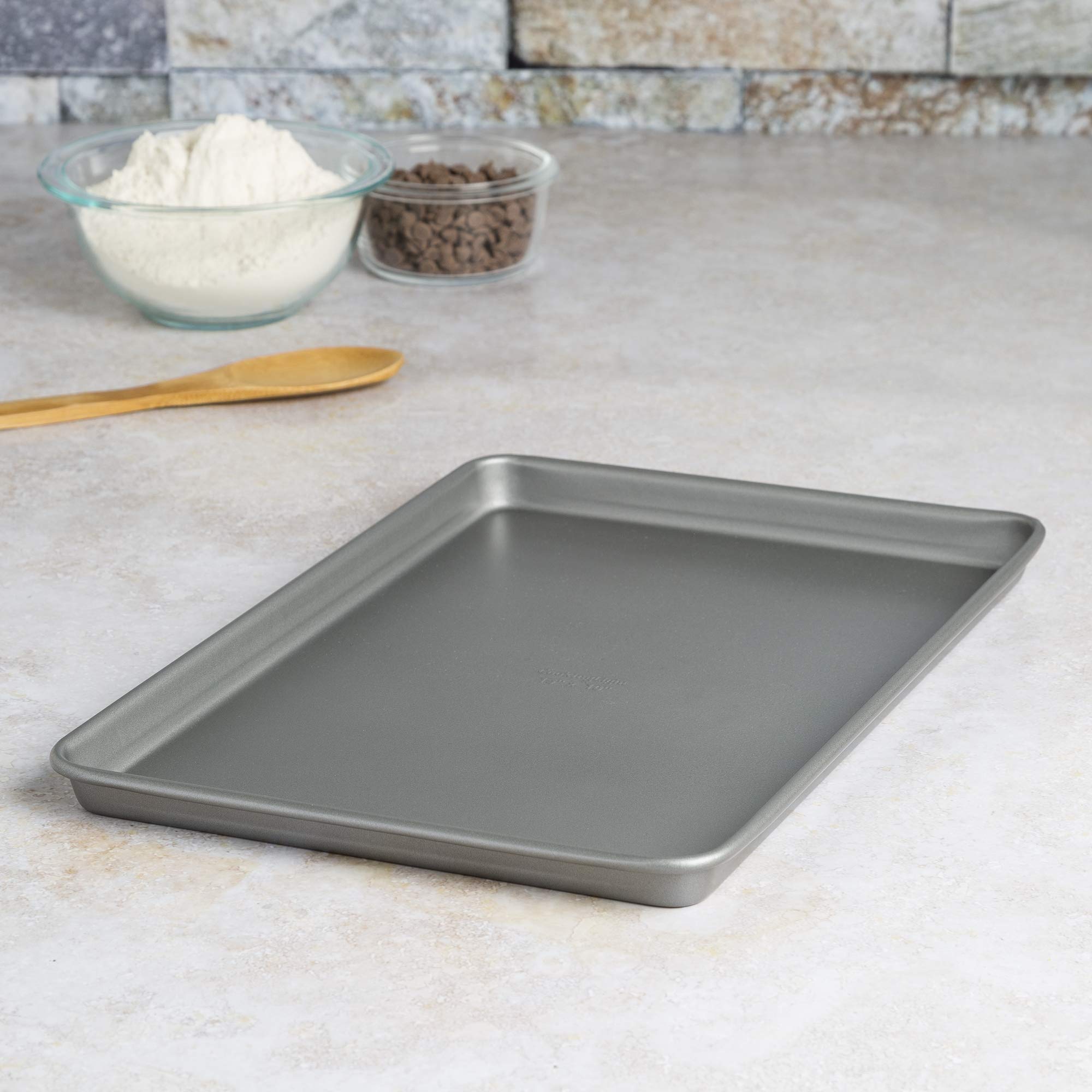 Cooking Light Heavy Duty Nonstick Bakeware Carbon Steel Baking Sheet Or Cookie Sheet With Quick Release Coating, Manufactured Wi