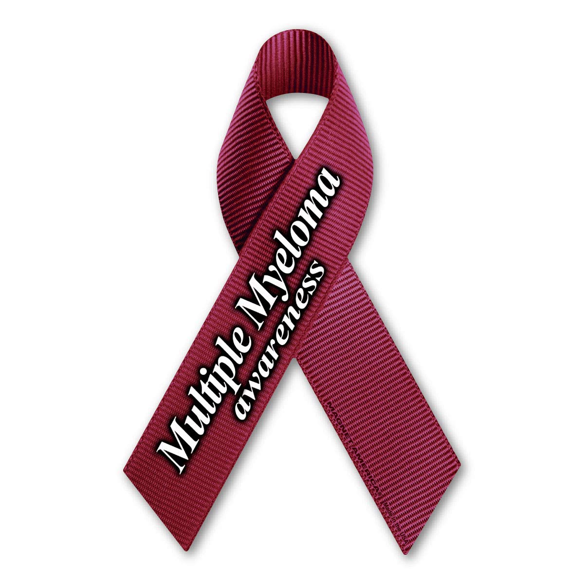 Multiple Myeloma Awareness Ribbon Magnet By Magnet America Is 6.875'' X 4.5'' Made For Vehicles And Refrigerators