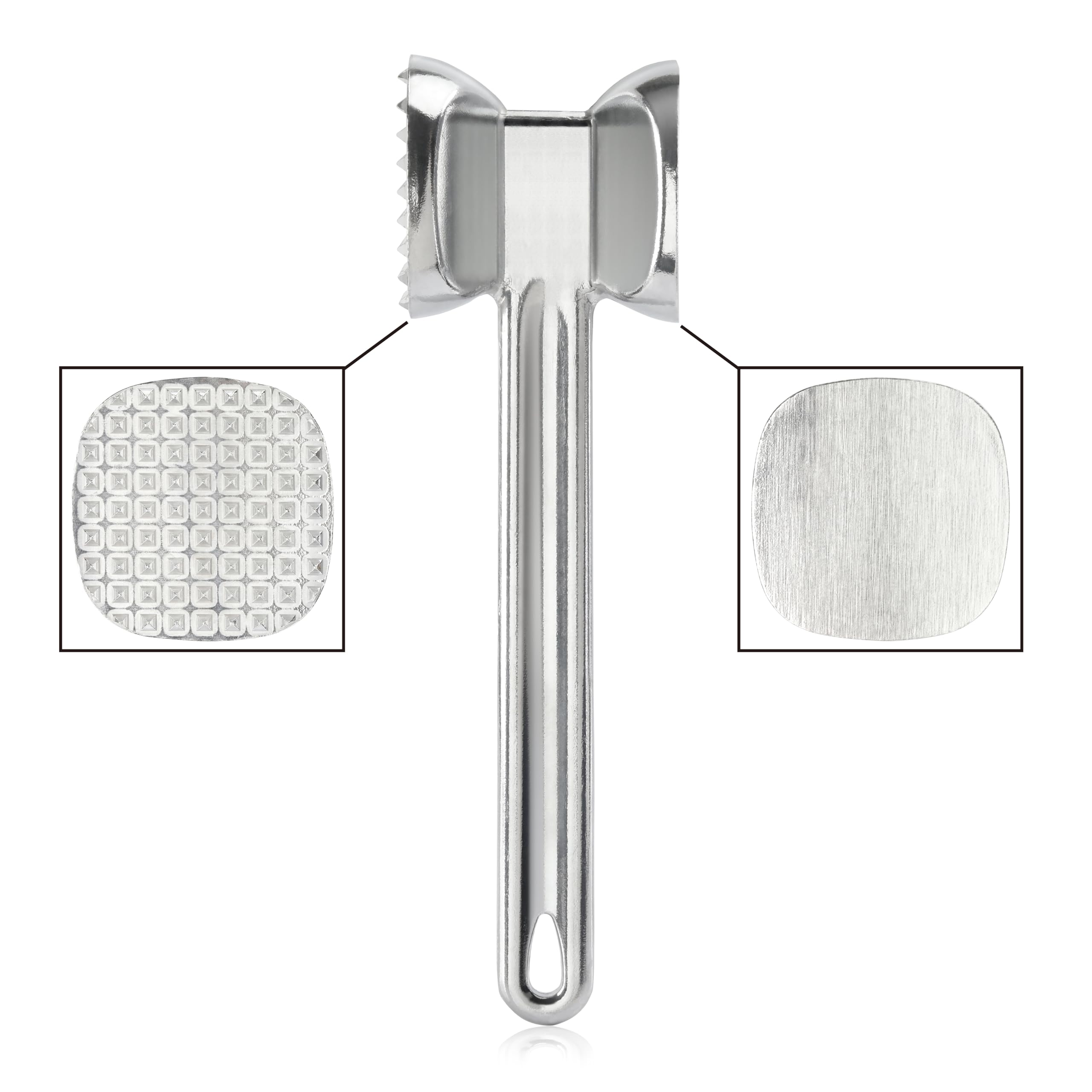 New Star Foodservice 36374 Heavy Duty Cast Aluminum Meat Tenderizer, 10-Inch