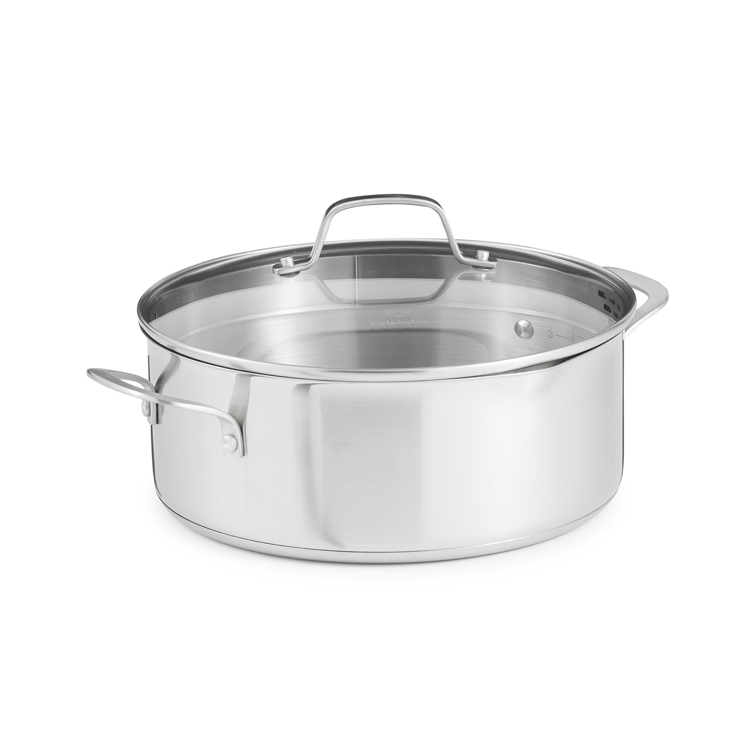 Calphalon Classic Stainless Steel Cookware, Dutch Oven, 5-Quart