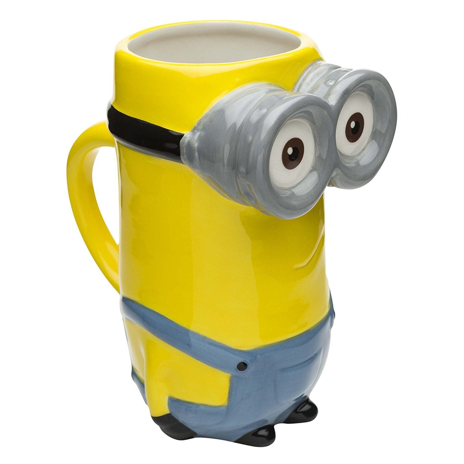 Zak Designs Kevin Minion 3D Sculpted Ceramic Coffee Mug, 14 oz, Hot Drinks, Model DESZ-8513, Fun Minion Design