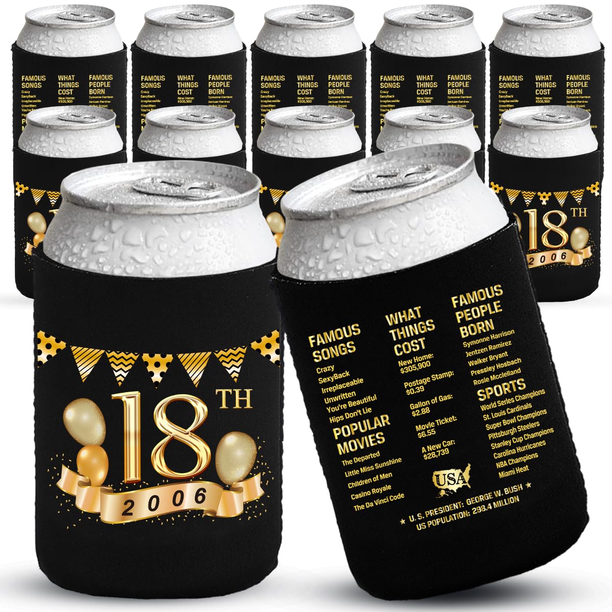 18Th Birthday Decorations For Boys Girls, 18Th Party Decorations, 18Th Birthday Party Supplies, 18Th Birthday Party Favors, 18Th