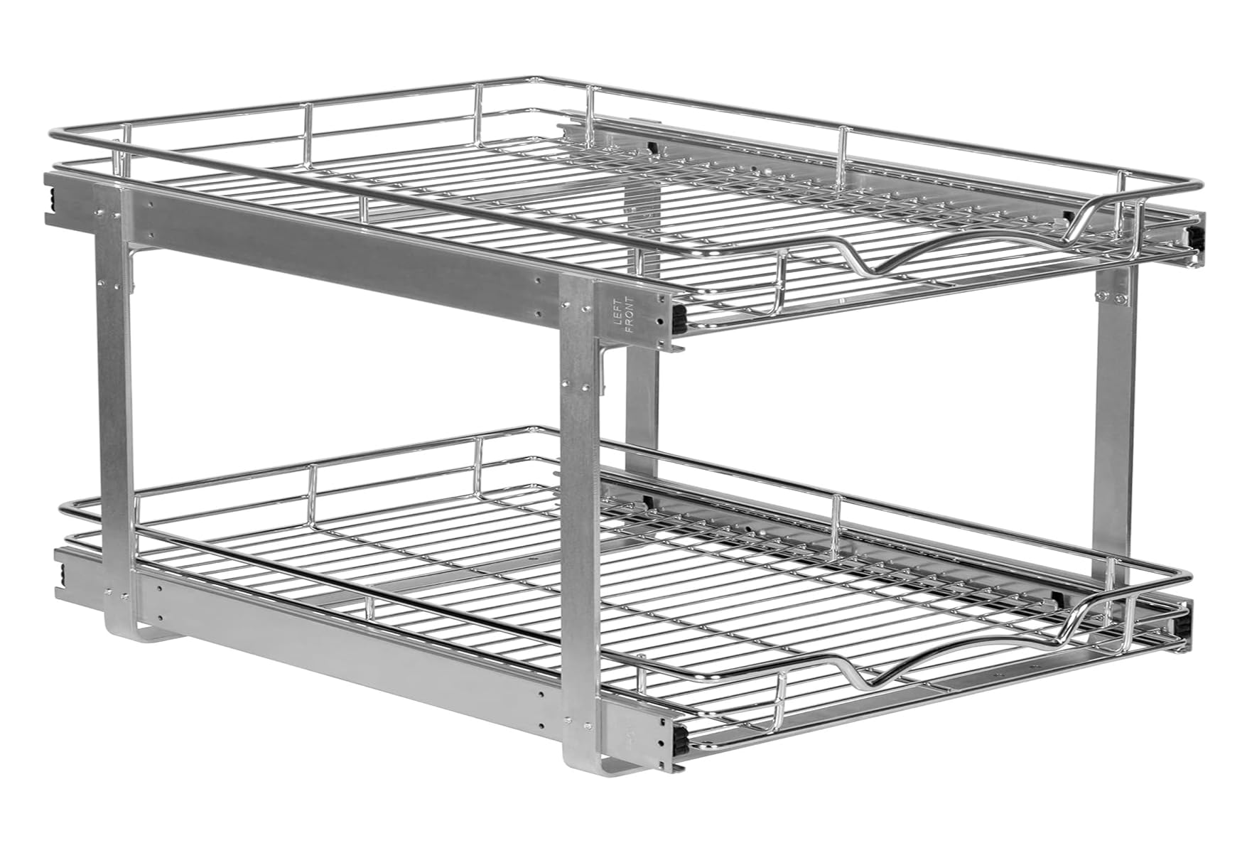 2Tier PullOut Cabinet Organizer for Kitchen, 26W x 21D x 16.5H