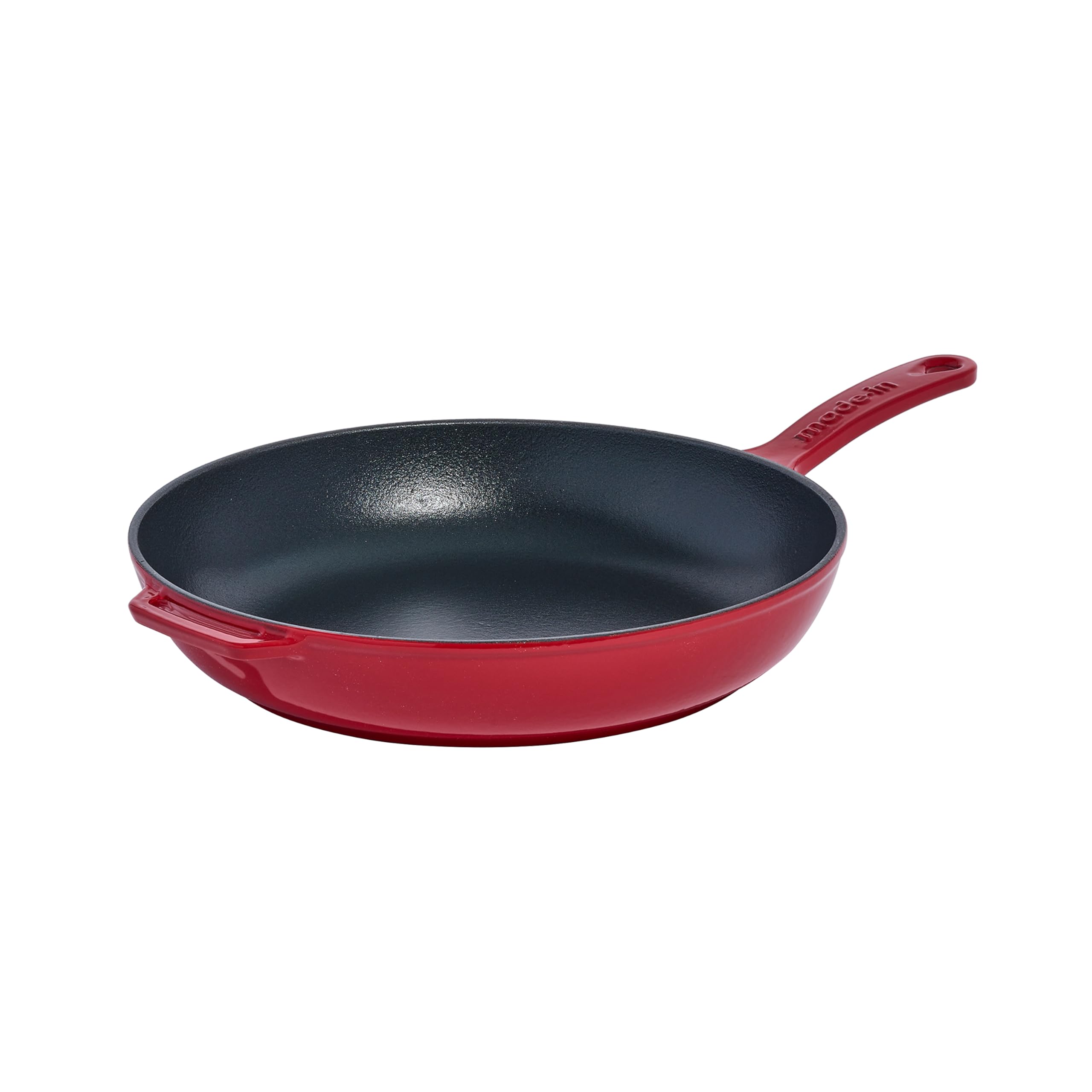 Made In Cookware | Enameled Cast Iron Skillet (Red) | Exceptional Heat Retention & Durability | Professional Cookware | Crafted 