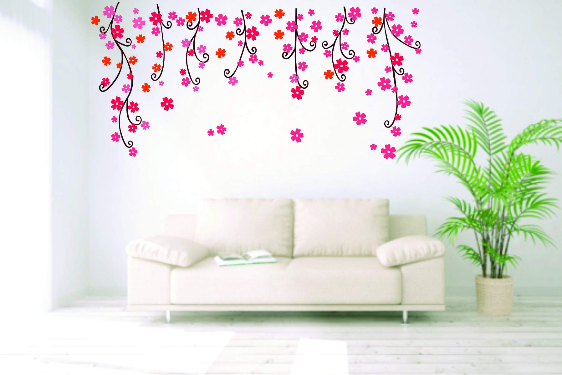 Decor Villa PVC Vinyl Many leves 3D Wall Sticker JUST Peel & Stick New Modern Art & Trendy Wall Stickers for Home Decoration, Li