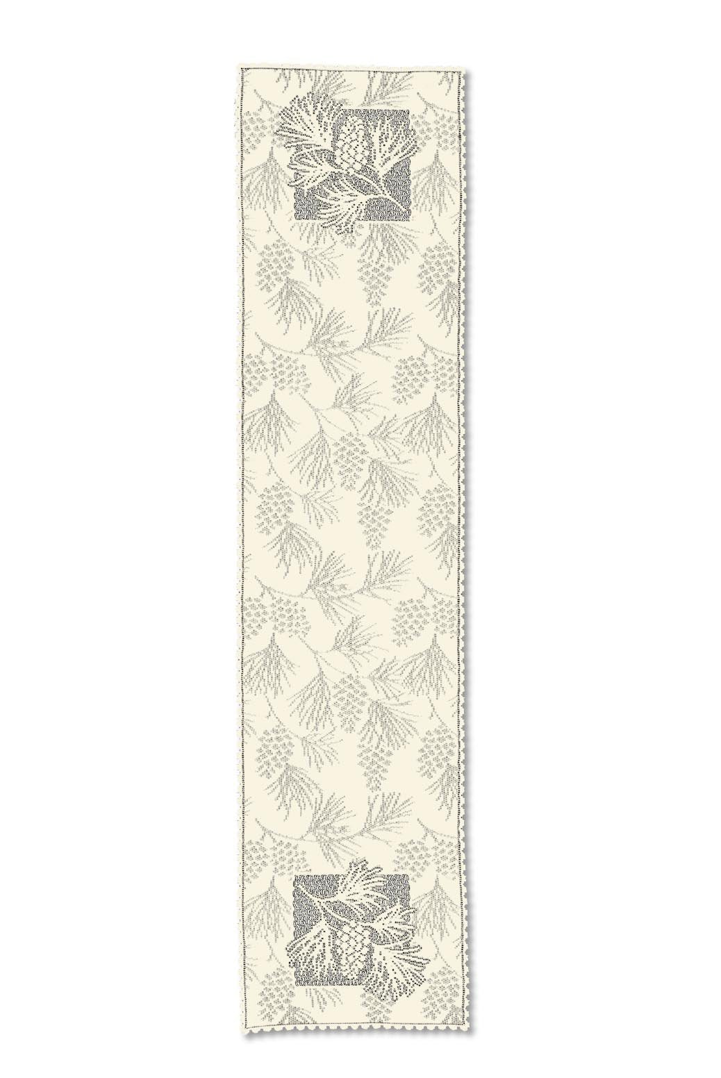 Heritage Lace Woodland Table Runner, 14 In X 60 In, Ecru