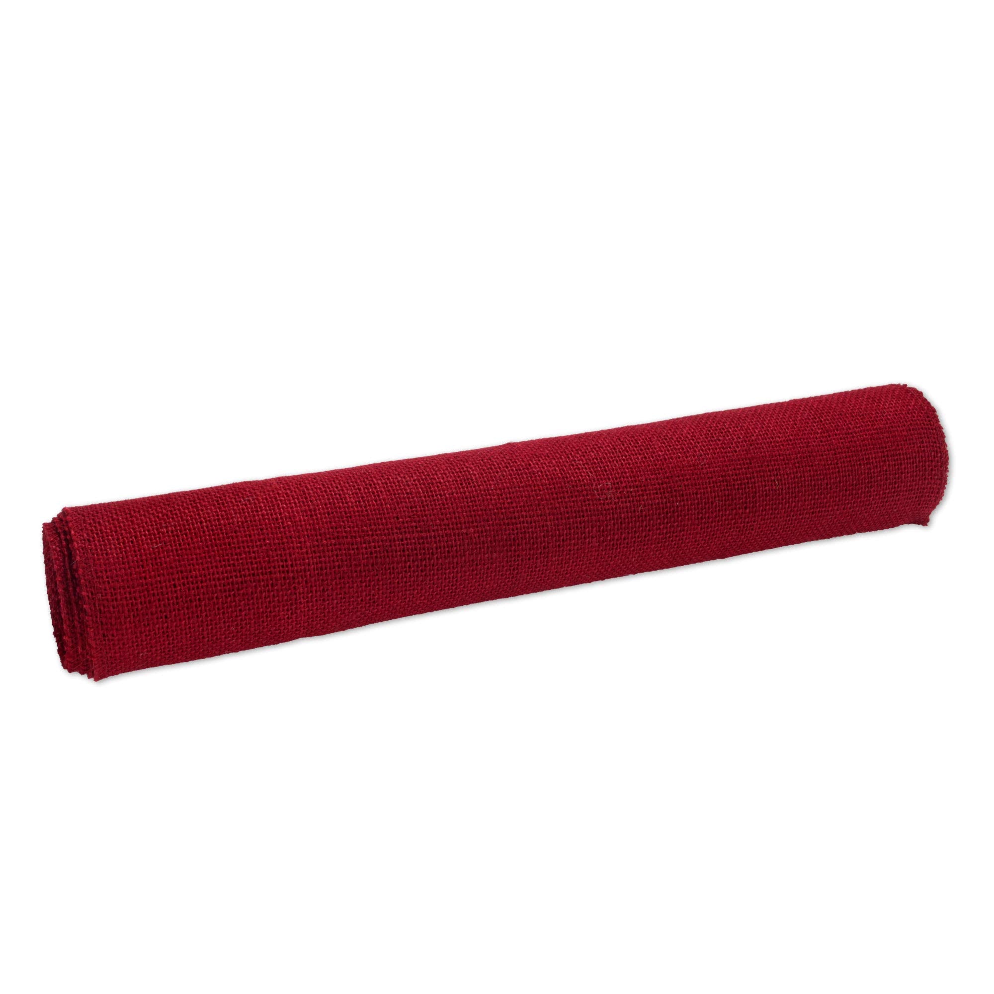 Bamboomn Cranberry 15'' X 88'' Vintage Burlap Table Runner For Rustic Wedding Bridal Shower Bachelorette Graduation Party Table