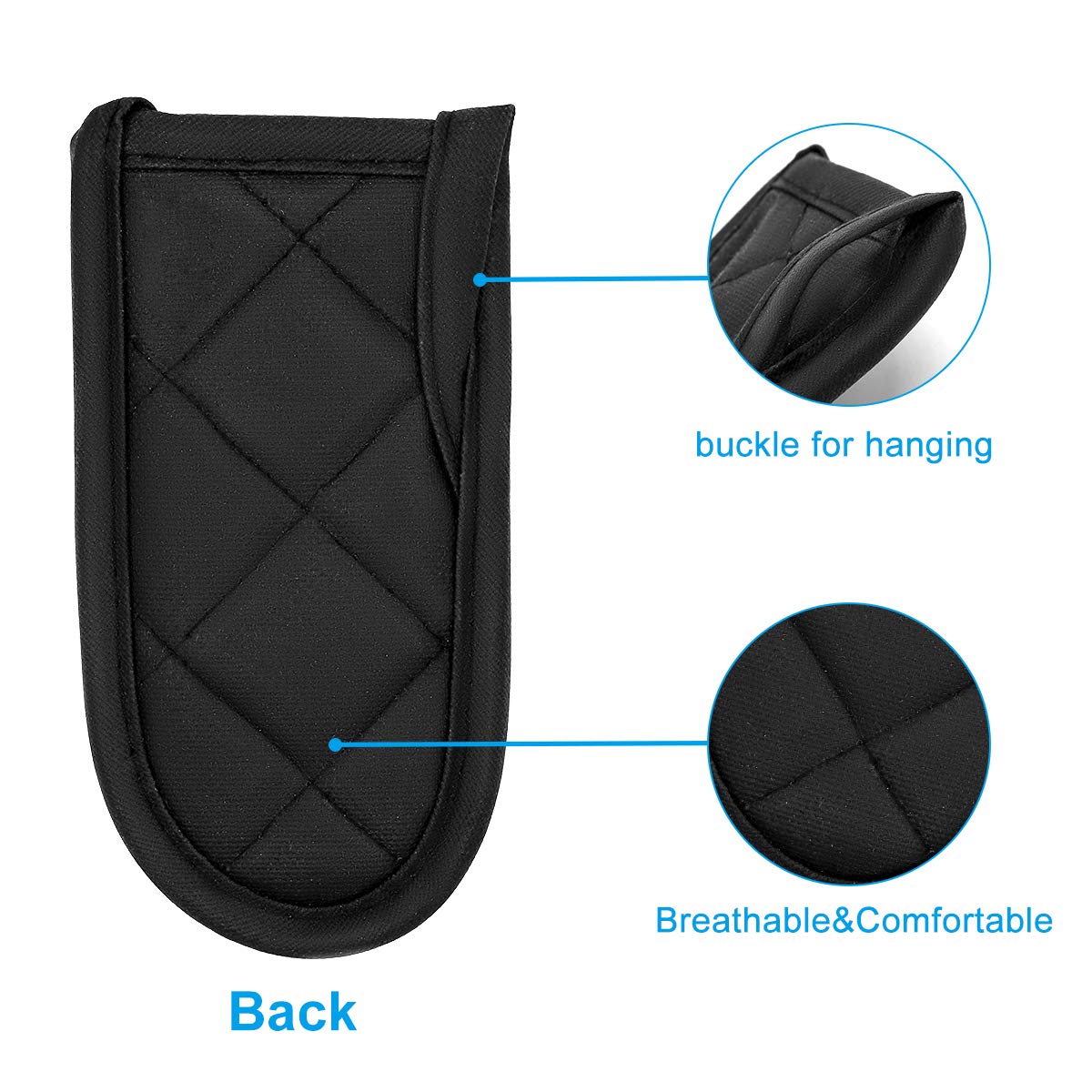 Evoio Cast Iron Skillet Handle Covers, Pot Handle Covers Heat Resistant, Heat Resistant Pot Pan Skillet Hot Handle Holder Sleeve