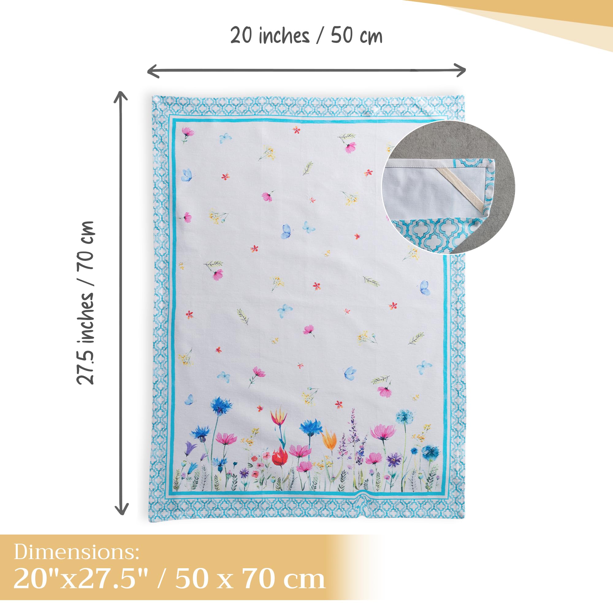 Maison D' Hermine Kitchen Towel 100% Cotton Quick Dry Cleaning Dishtowel For Gifts, Dining, Home, Wedding, Banquet, Buffet, Flow