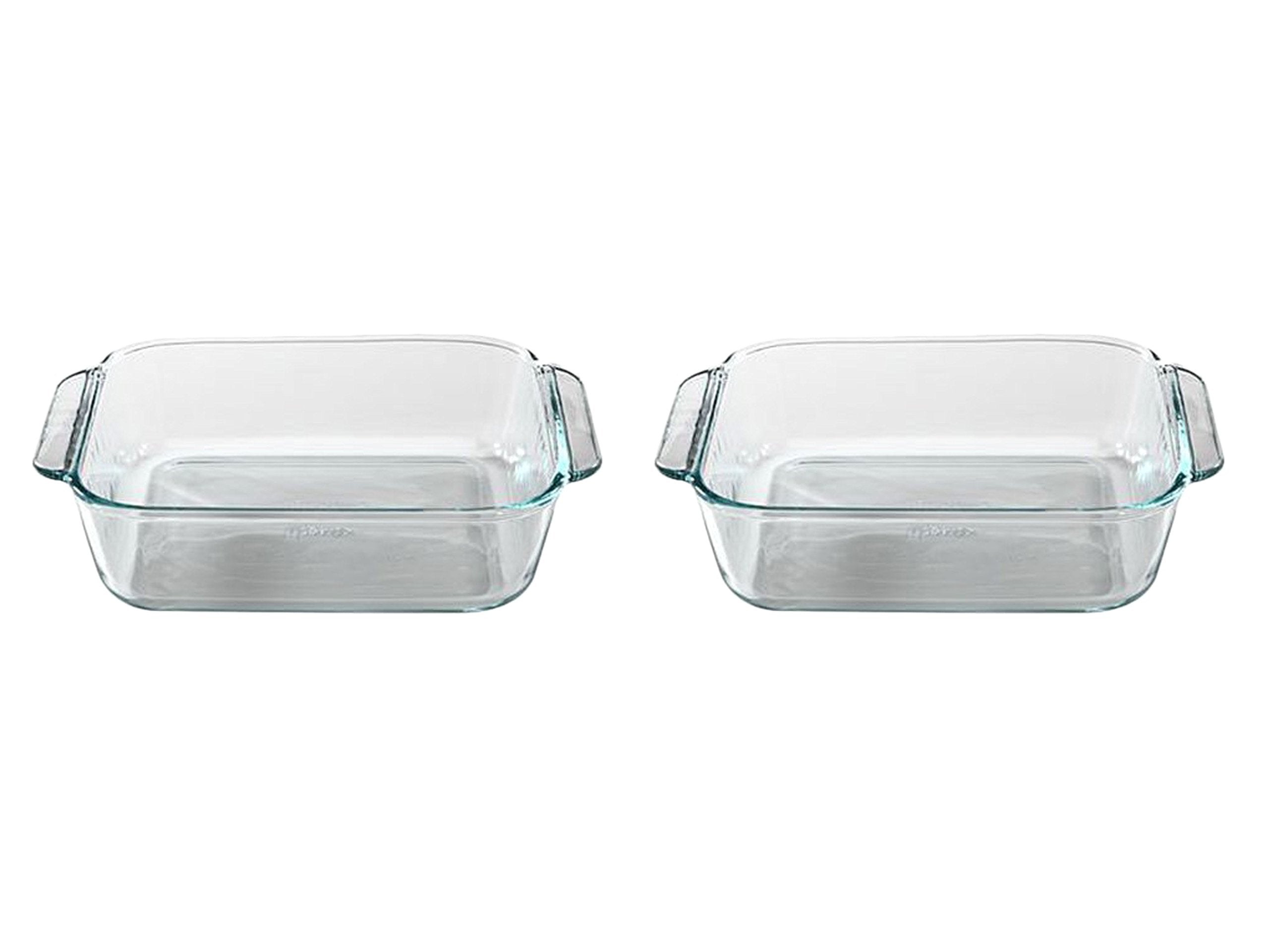 Pyrex 222 2Qt Glass Baking Dishes - 2 Pack Made In The Usa
