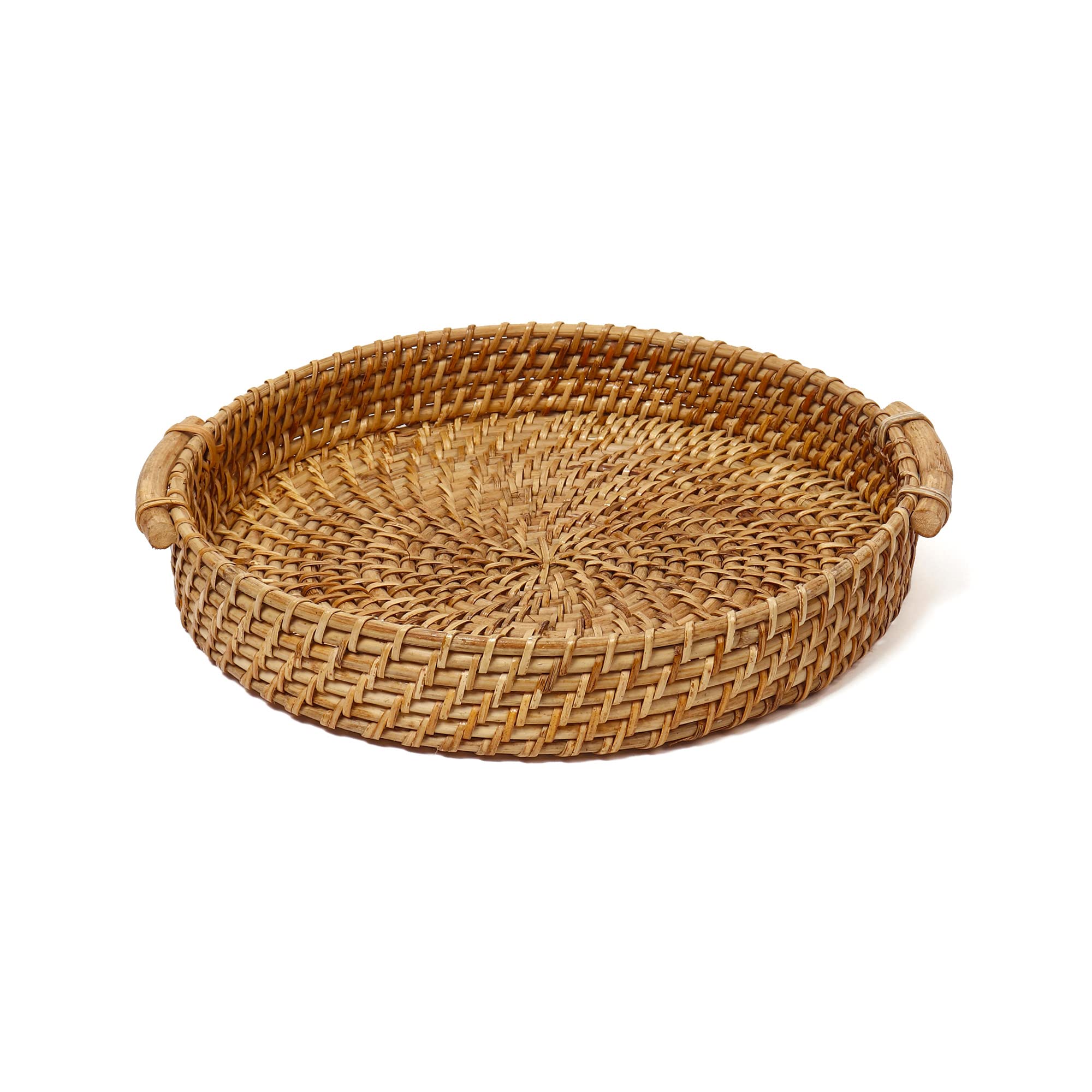 Habere IndiaAll The Cultures Fabricating India Bamboo Serving Tray | Wooden Tray | Tray For Serving | Rattan Serving Tray | Tea