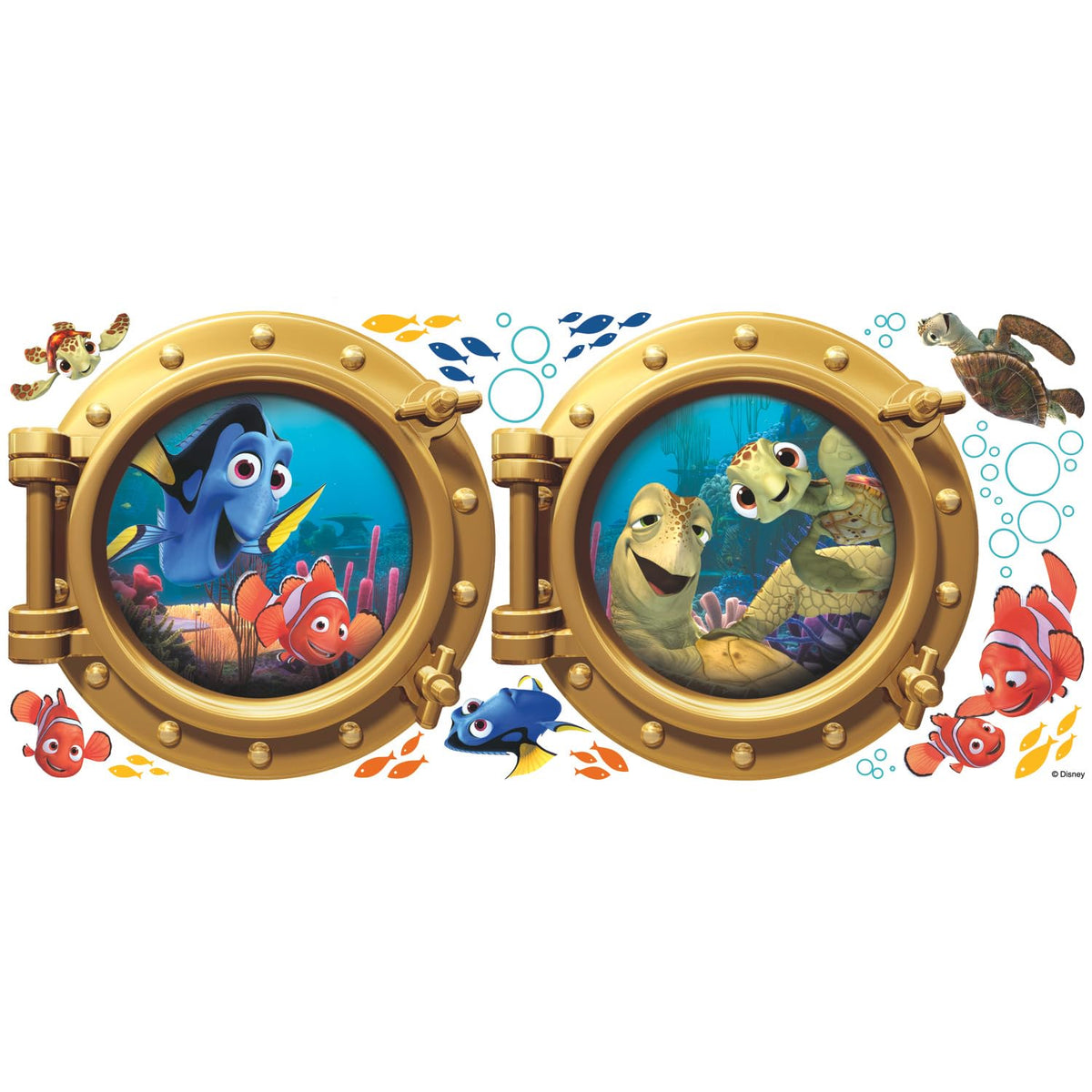 Roommates Rmk2060Gm Finding Nemo Peel And Stick Giant Wall Decals