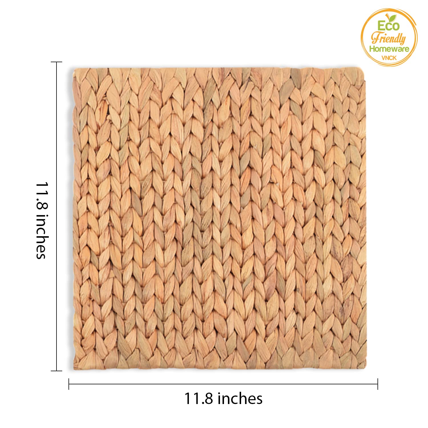 Square Placemats Set Of 6, Table Mats Set Of 6, Chargers For Dinner Plates, Place Mats Indoor Set Of 6, Square Woven Placemats S