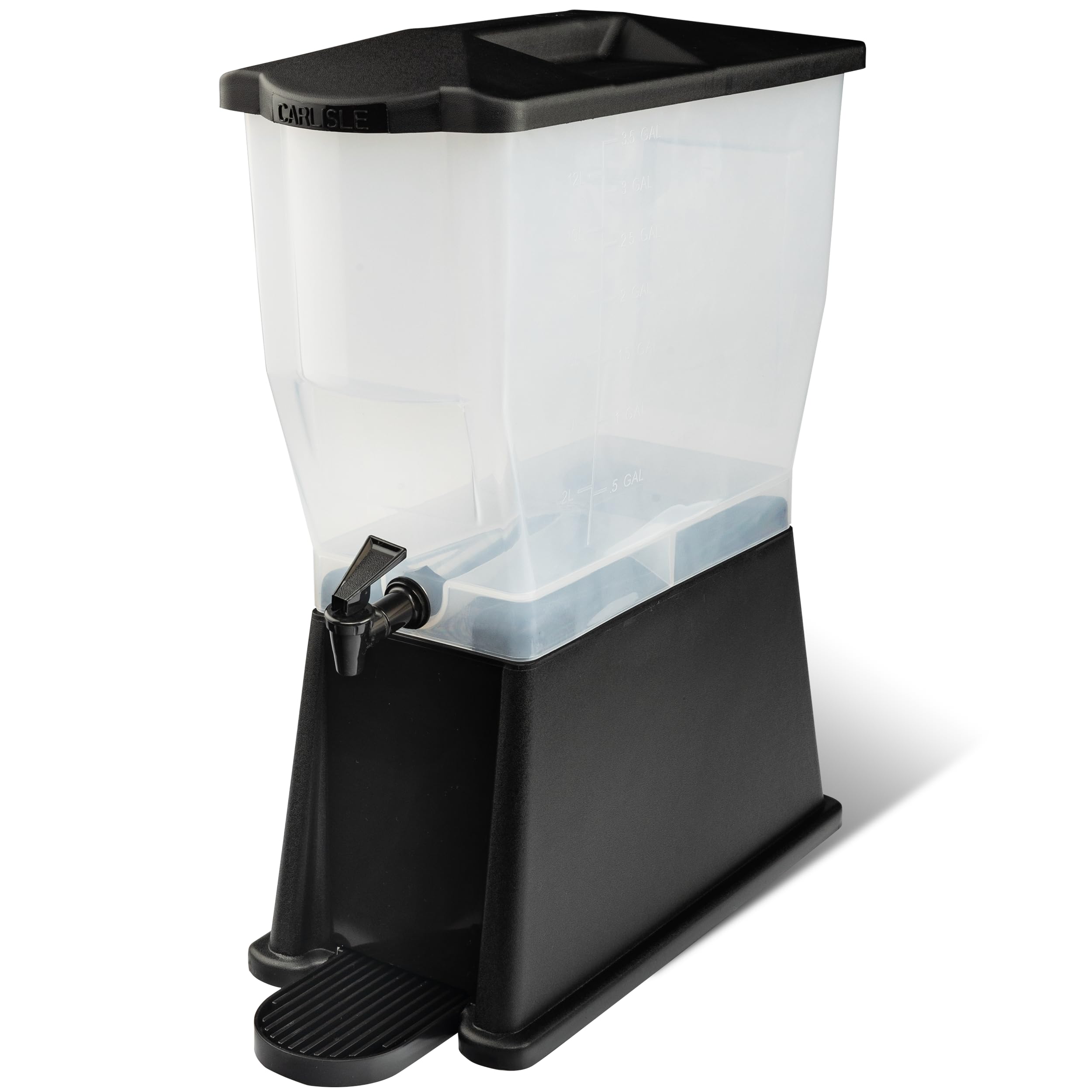Carlisle FoodService Products Trimline Rectangular Beverage Dispenser with Spigot for Catering, Parties, Restaurants, Polypropyl