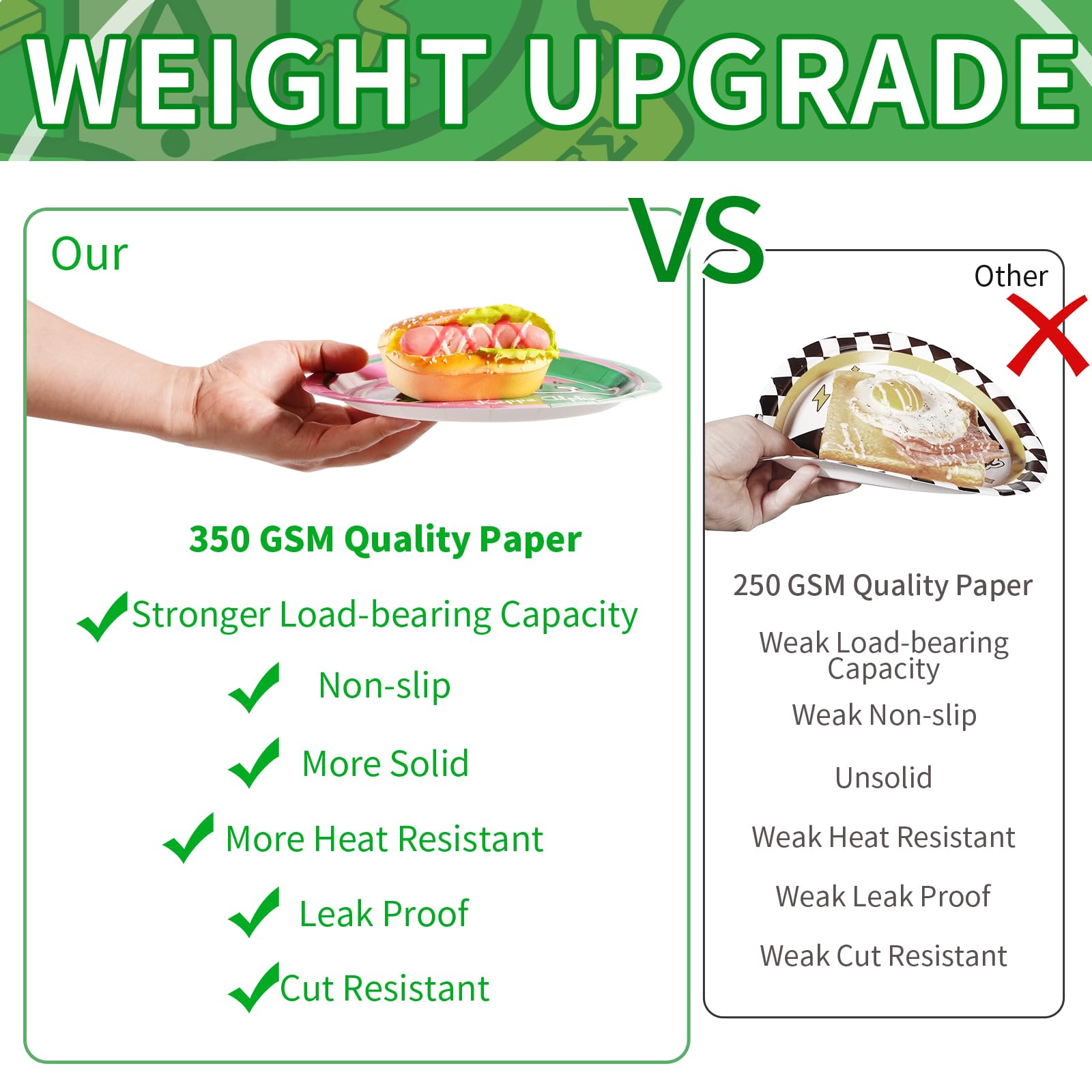 96Pcs Aka Party Supplies Aka Party Plates Disposable Hip Hop Style 1908 Pink Green Aka Paper Tableware Set For Women Girls Kids