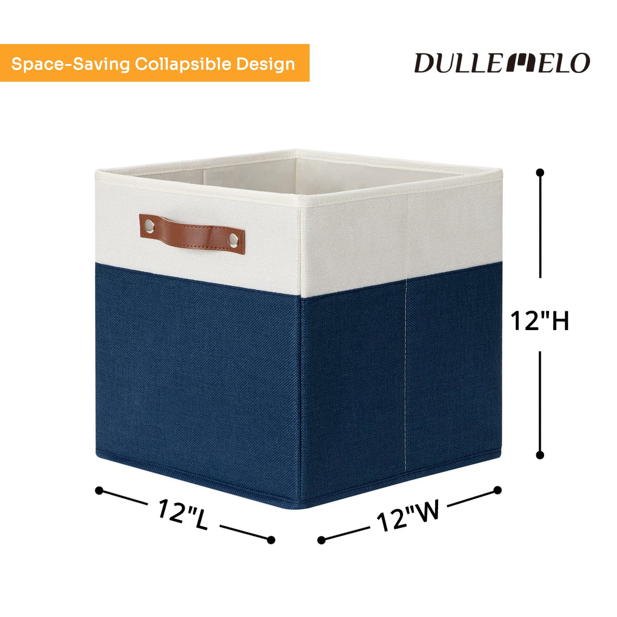 Dullemelo 12 Inch Cube Storage Bins, Gift Baskets Empty For Boy Girl M ...