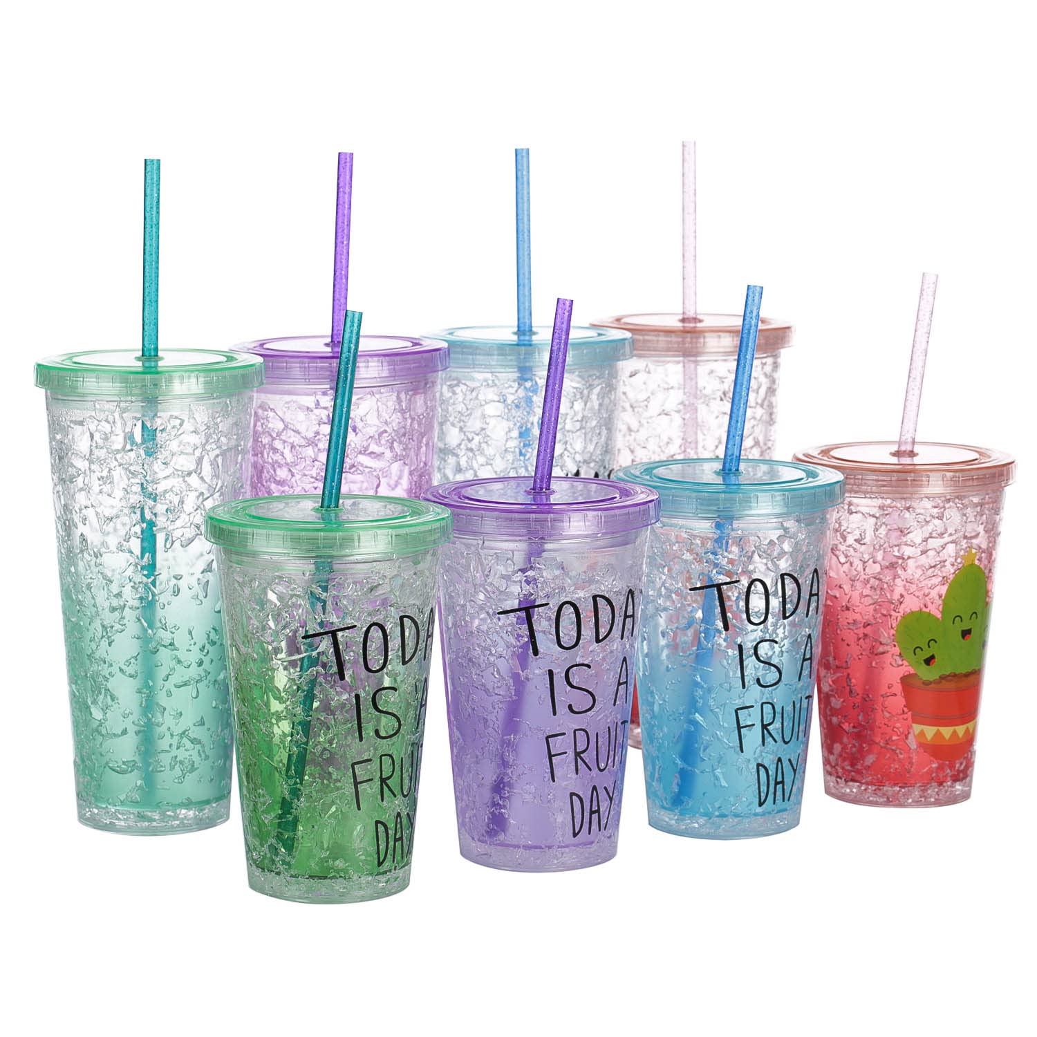 Dakoufish 12 Piece 12 Inch Glitter Sparkle Reusable Made Of Food Grade Hard Thick Tritan Material Dishwasher Safe Plus One Clean