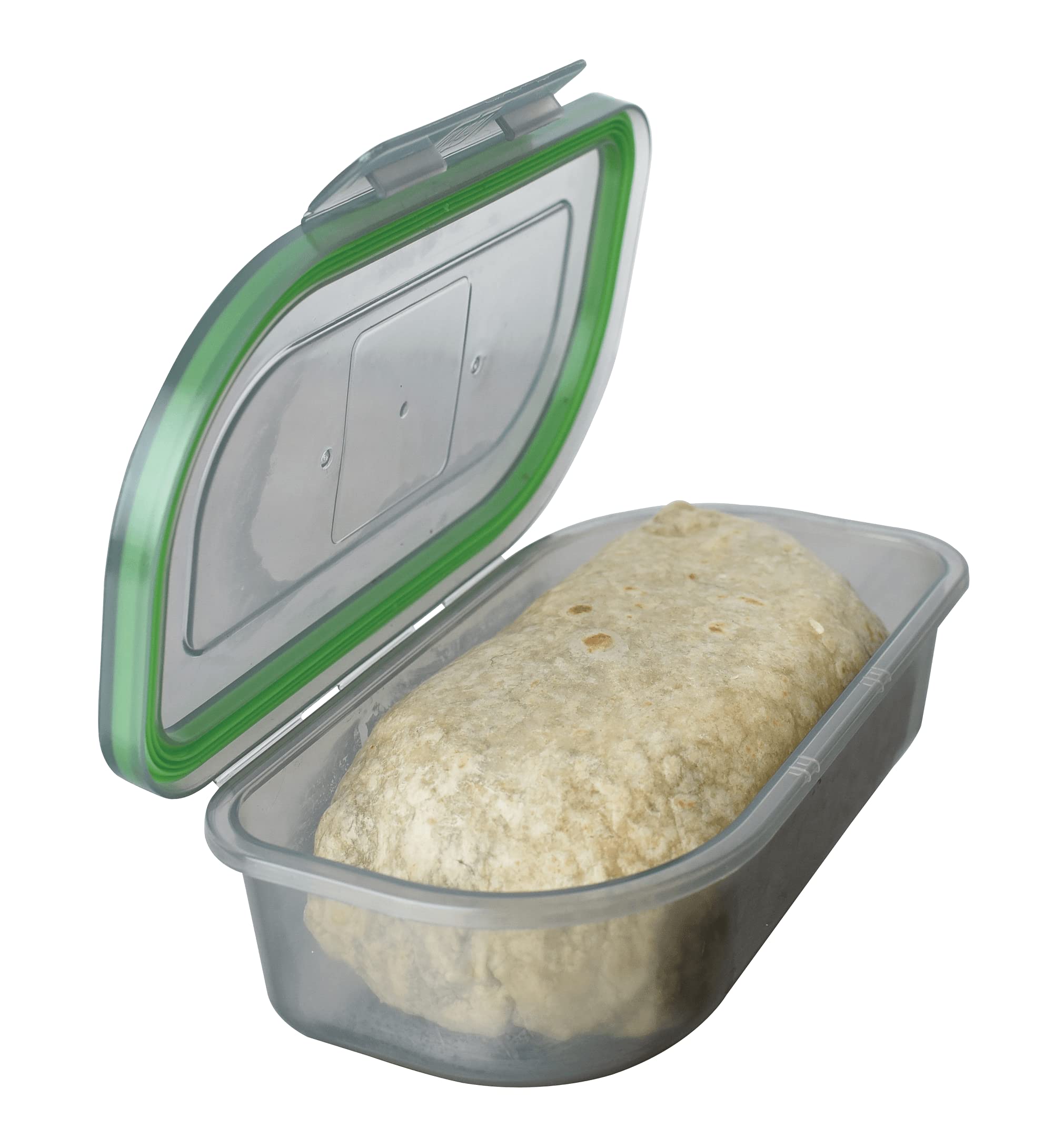Mygo Container Half-Sized To-Go Single Compartment Container, 8'' X 5'' X 2-1/2'', Reusable, Microwave Safe, Nsf Certified, Smok
