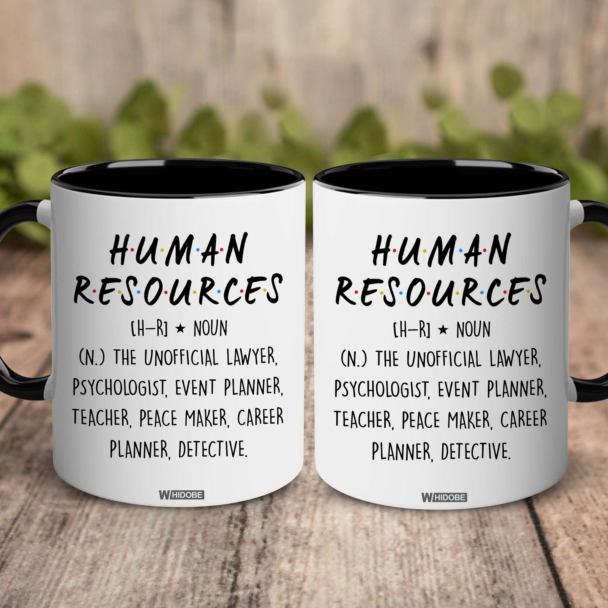 Whidobe Human Resources Gifts For Women, Men, Boss, Coworker, Hr Mug, Funny Hr Gifts For Women, Human Resources Office Decor, Hr