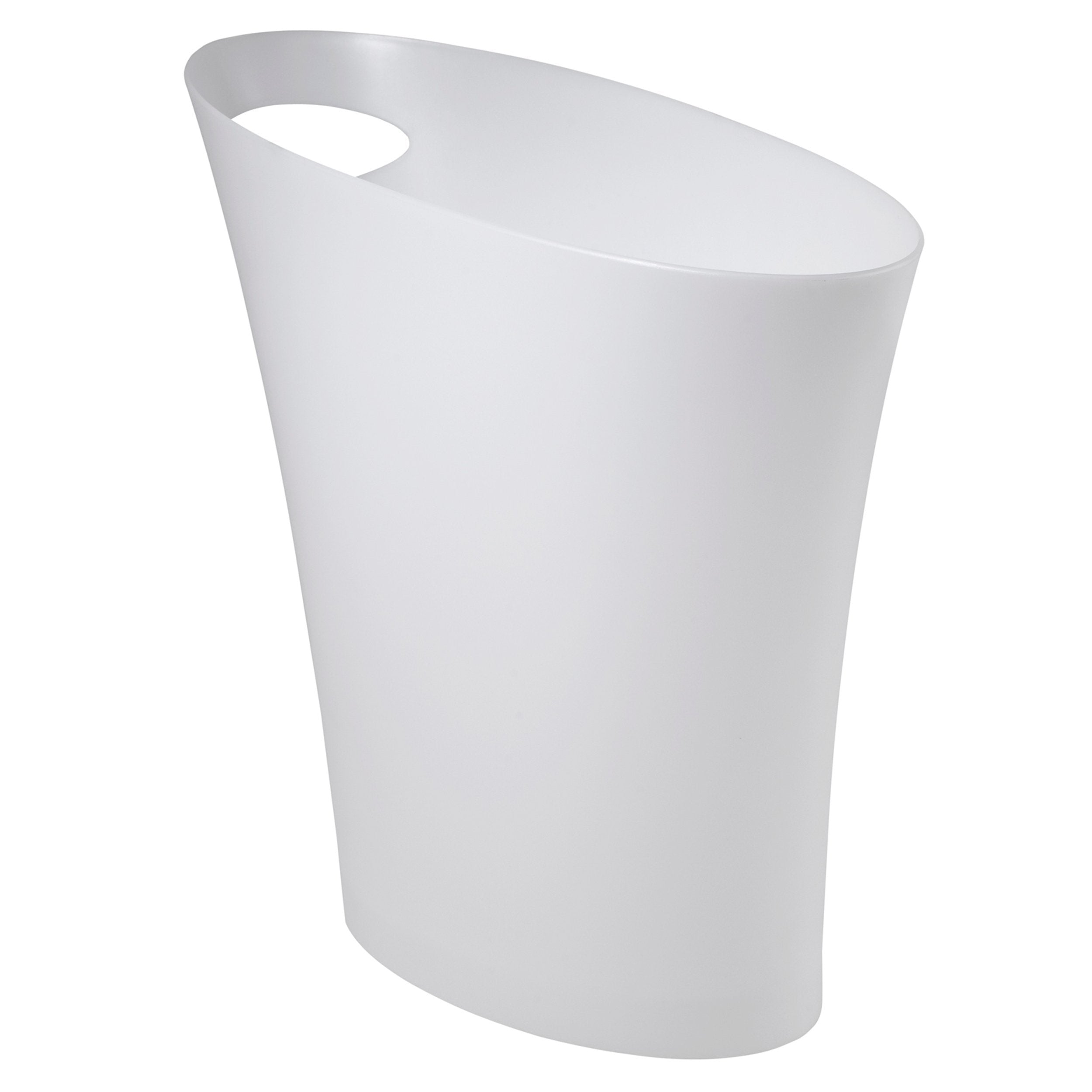 Umbra 6215321 2 Gal White Skinny Wastebasket - Pack Of 6