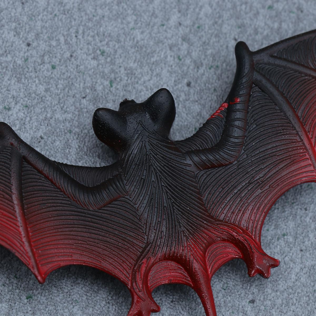 Ciieeo 4pcs Bat Decor Rubber Hanging Home Decor Wall Halloween Party Favors Makeup Stuff Glass Halloween Eve ations Party Hangin