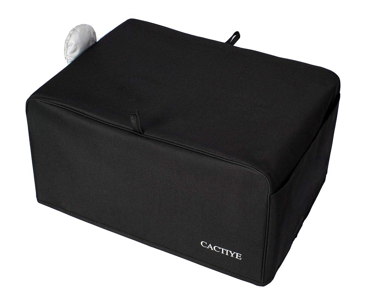 Cactiye Toaster Oven Dust Cover With Accessory Pockets Compatible With Hamilton Beach 6 Slice Of Toaster Oven (Black