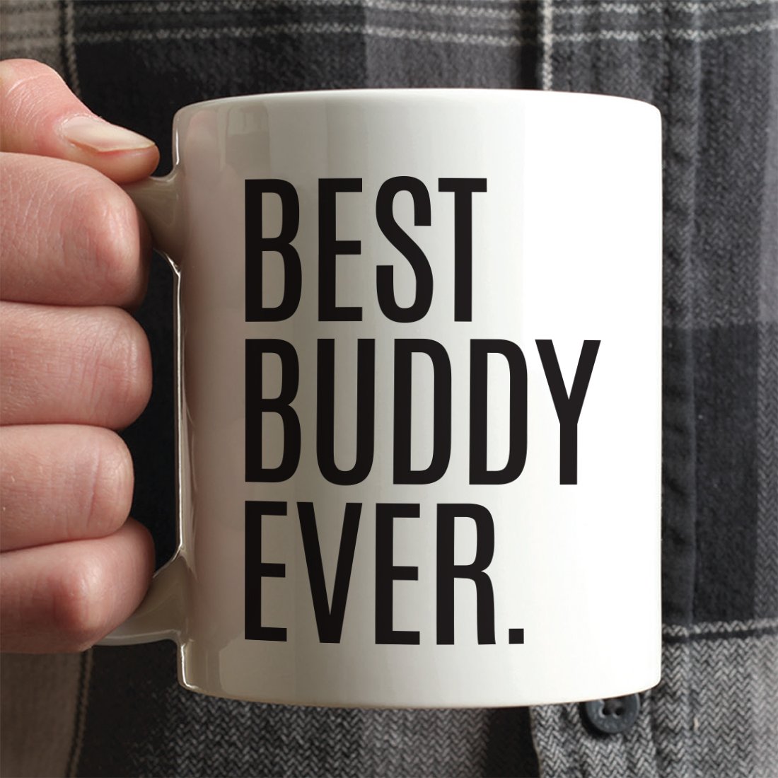 Andaz Press 11Oz. Coffee Mug Birthday Gift, Best Buddy Ever, 1-Pack Buddy Coffee Mug Buddy Mug Best Buddy Ever Mug Birthday Budd