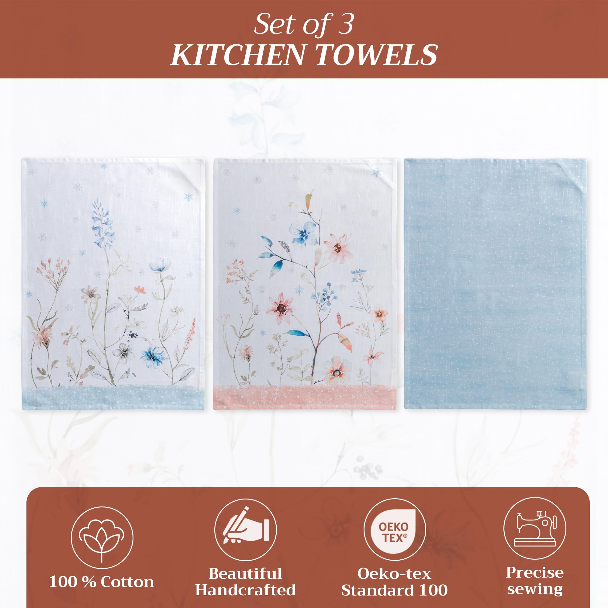Maison D' Hermine Kitchen Towel 100% Cotton Quick Dry Cleaning Dishtowel For Gifts, Dining, Home, Wedding, Banquet, Buffet, Ice