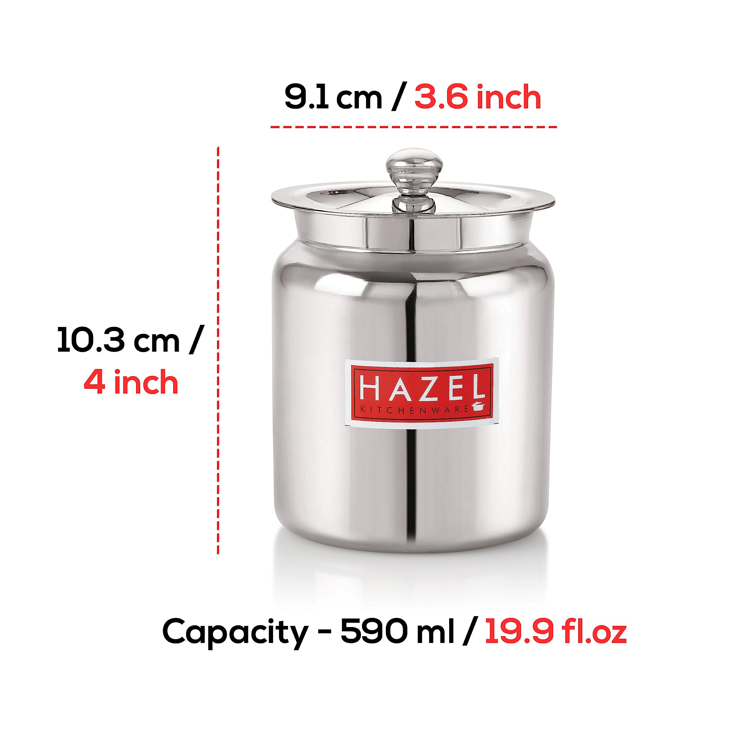 Hazel Stainless Steel Oil And Ghee Container For Kitchen | 600 Ml Multipurpose Oil Container