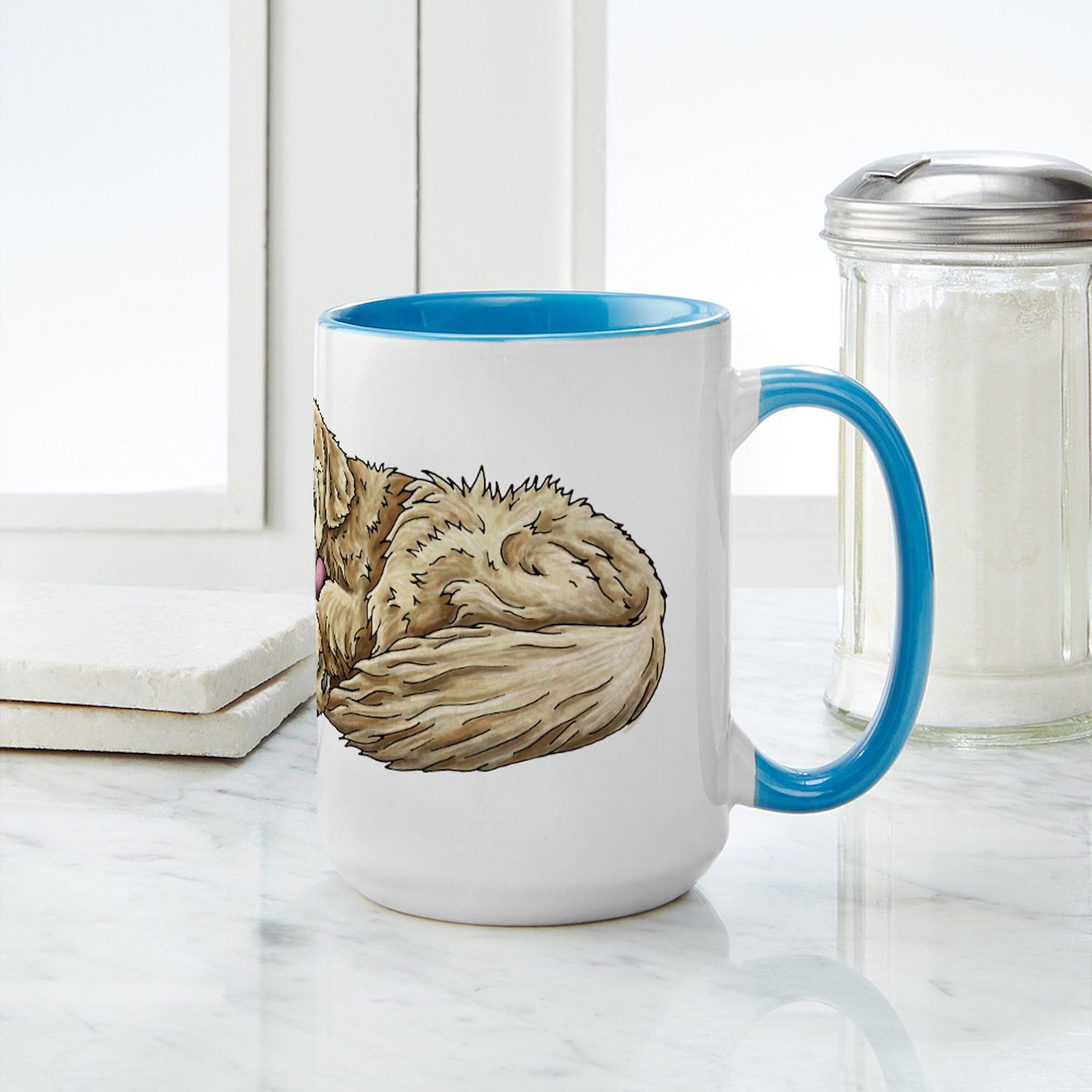 CafePress Sleeping Golden Retriever Mugs 15 oz (444 ml) Ceramic Coffee Mug