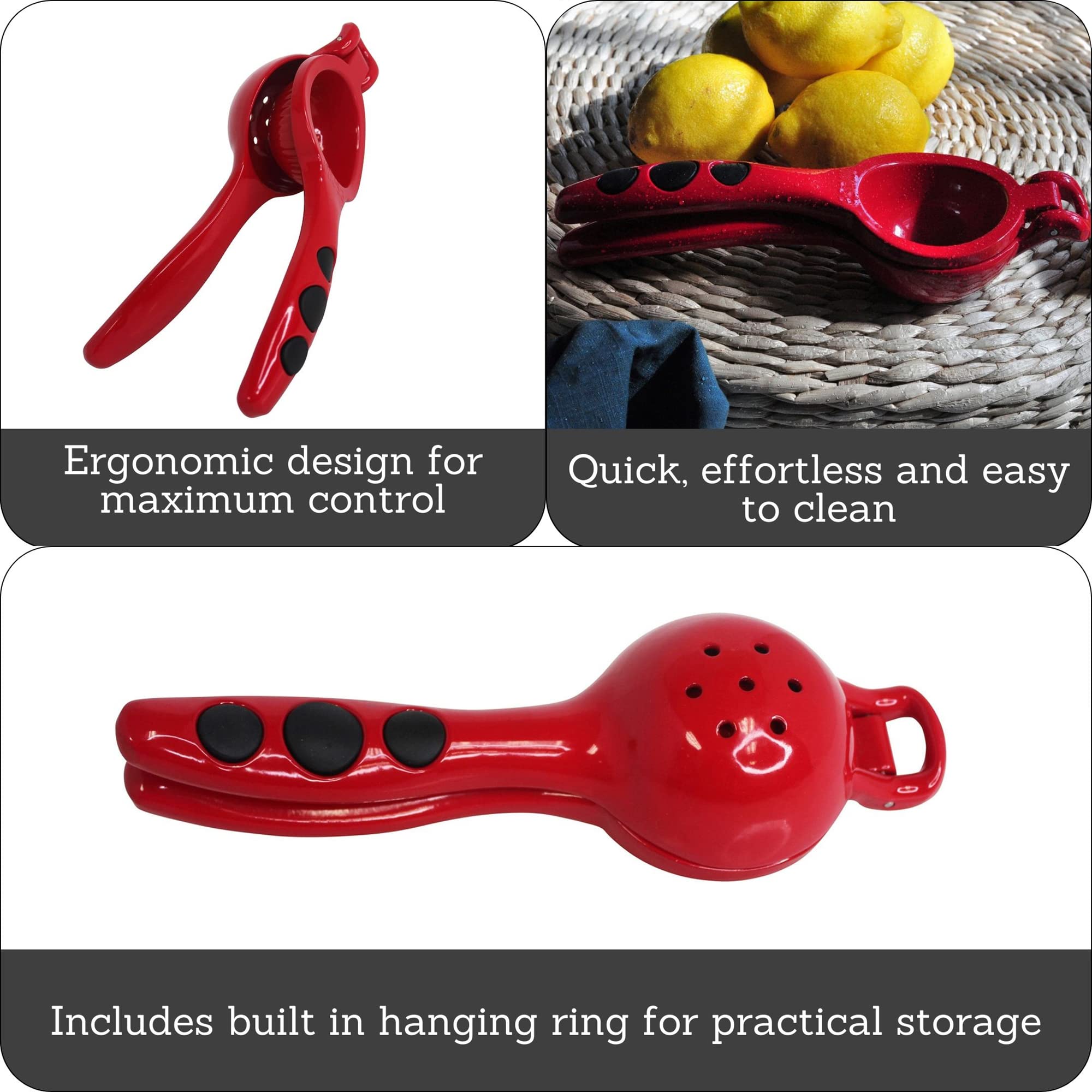 Imusa Usa, Red Lemon/Lime Squeezer, One Size
