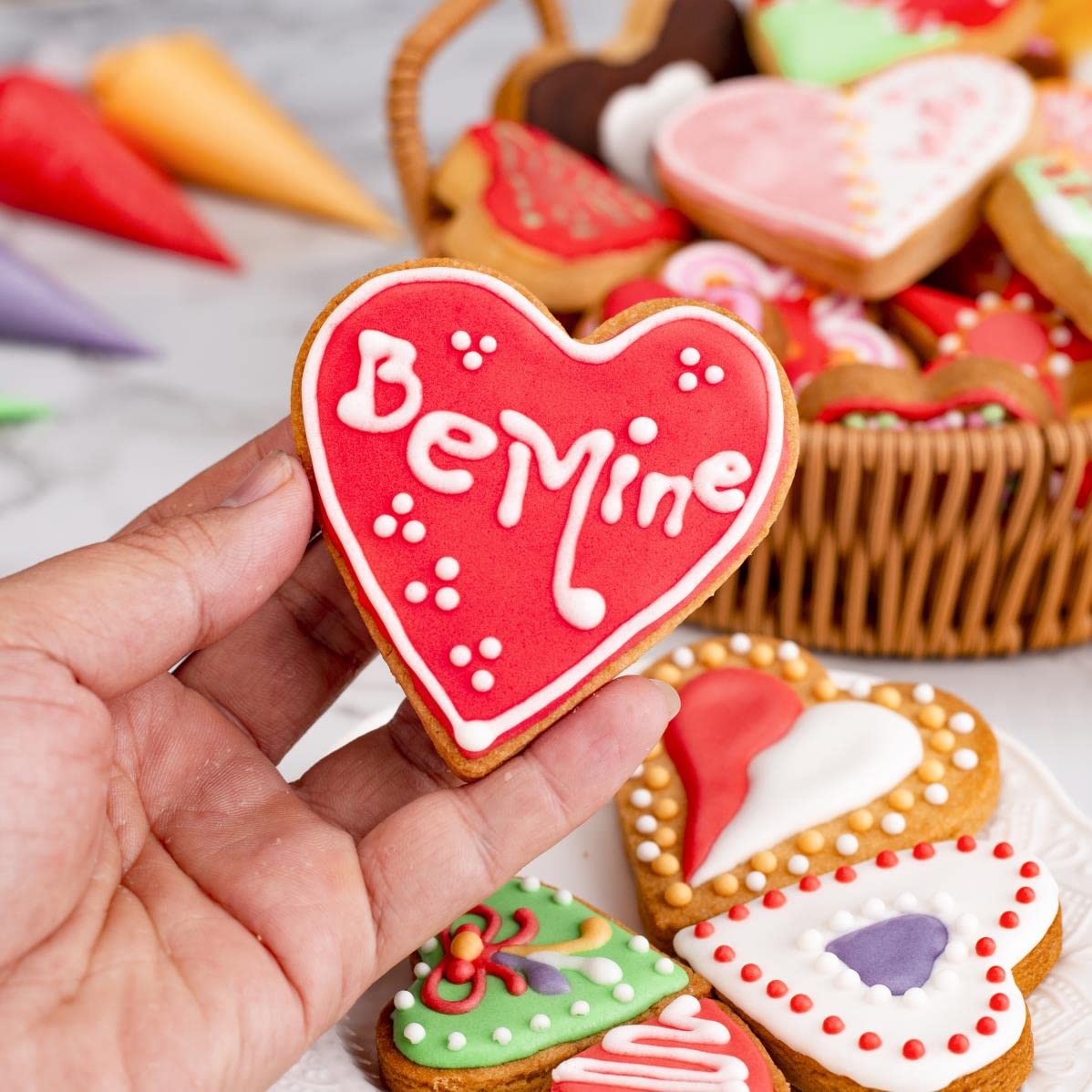 Heart Cookie Cutter Set, Gtmkina 5 Pieces Stainless Steel Small Biscuit Cutters Heart Shaped Mold For Kids Holiday Birthday Part