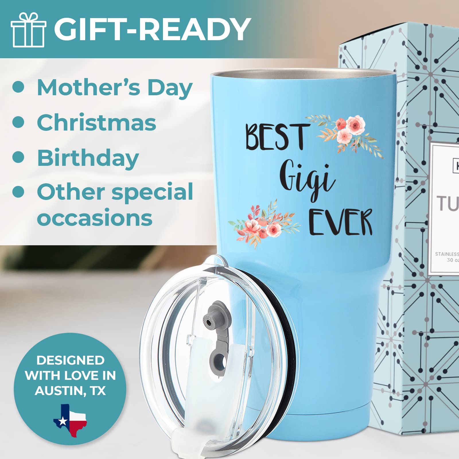 Best Gigi Ever Tumbler 30Oz, Best Grandma Gifts For Birthday, Gigi Gifts For Grandma Gifts, Gift For Grandma Birthday Gifts, Gif
