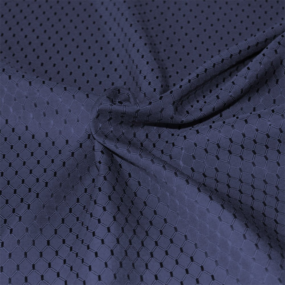 Tektrum Heavy Duty 70 Inch Round Elegant Waffle Weave Check Jacquard Tablecloth Table Cover - Waterproof/Stain Resistant/Spill P