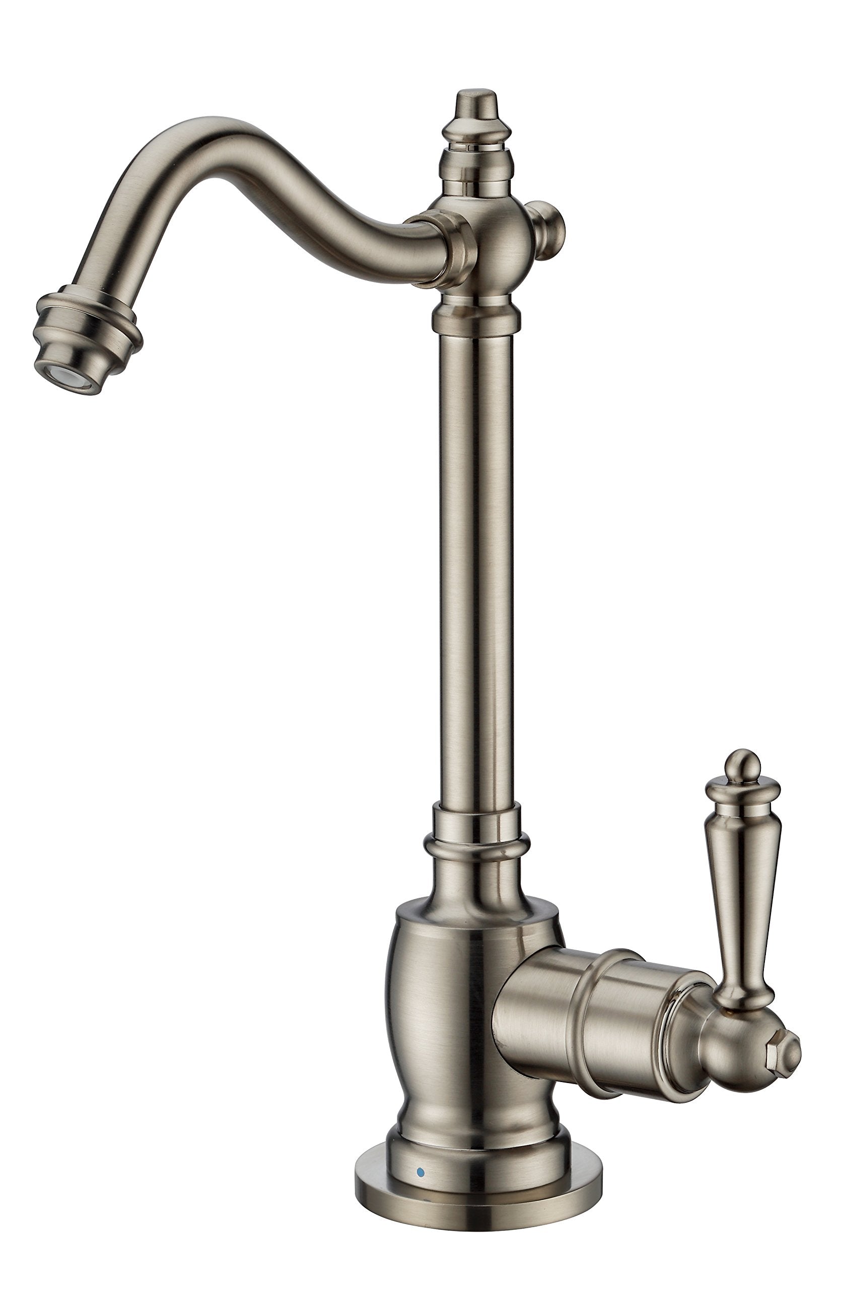 Whitehaus Collection Whfh-C1006-Bn Forever Hot Point Of Use Cold Water Faucet With Traditional Spout, Brushed Nickel