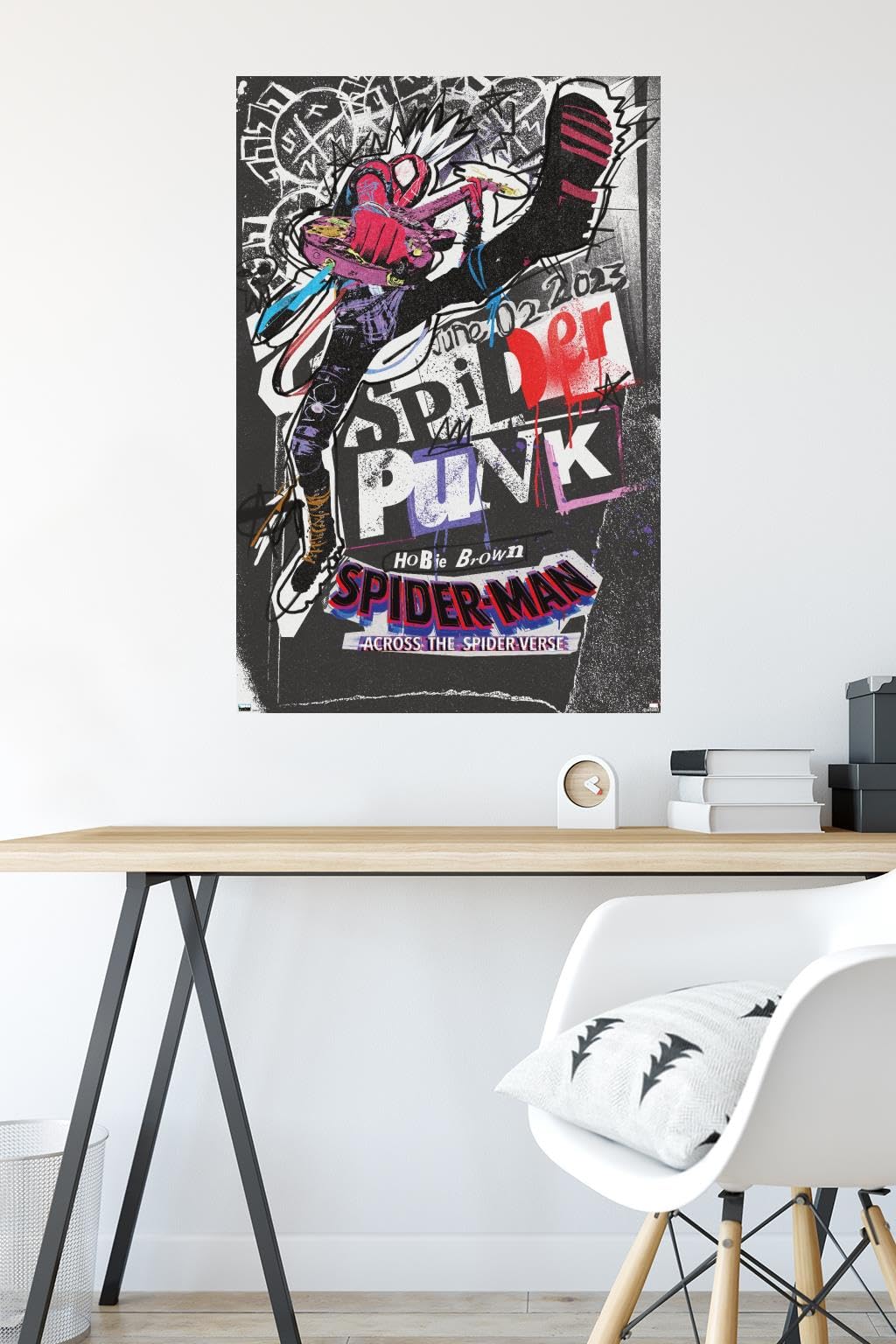 Trends International Marvel Spider-Man: Across The Spider-Verse - Spider-Punk One Sheet Wall Poster, 22.37'' X 34.00'', Premium