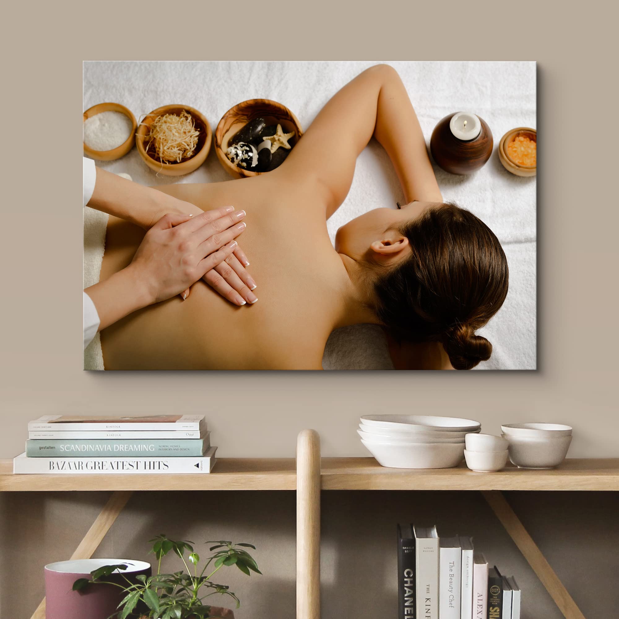 Wall26 Canvas Print Wall Art Yoga Massage Zen Spa Meditation Sea Star Epsom Salt Nature Wilderness Photography Realism Rustic La