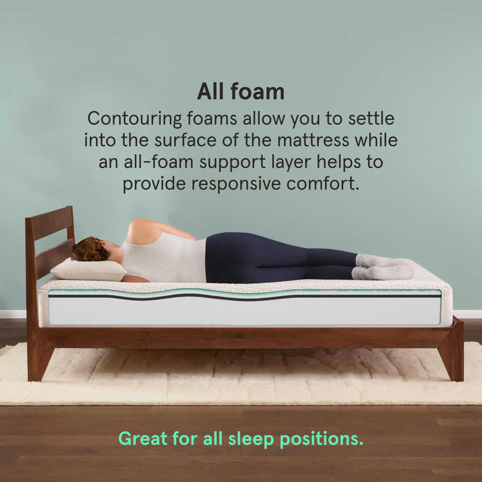Tuft & Needle - Original Cal King Mattress, Medium Feel, Cooling, Pressure Relief, CertiPUR-US, 100-Night Trial