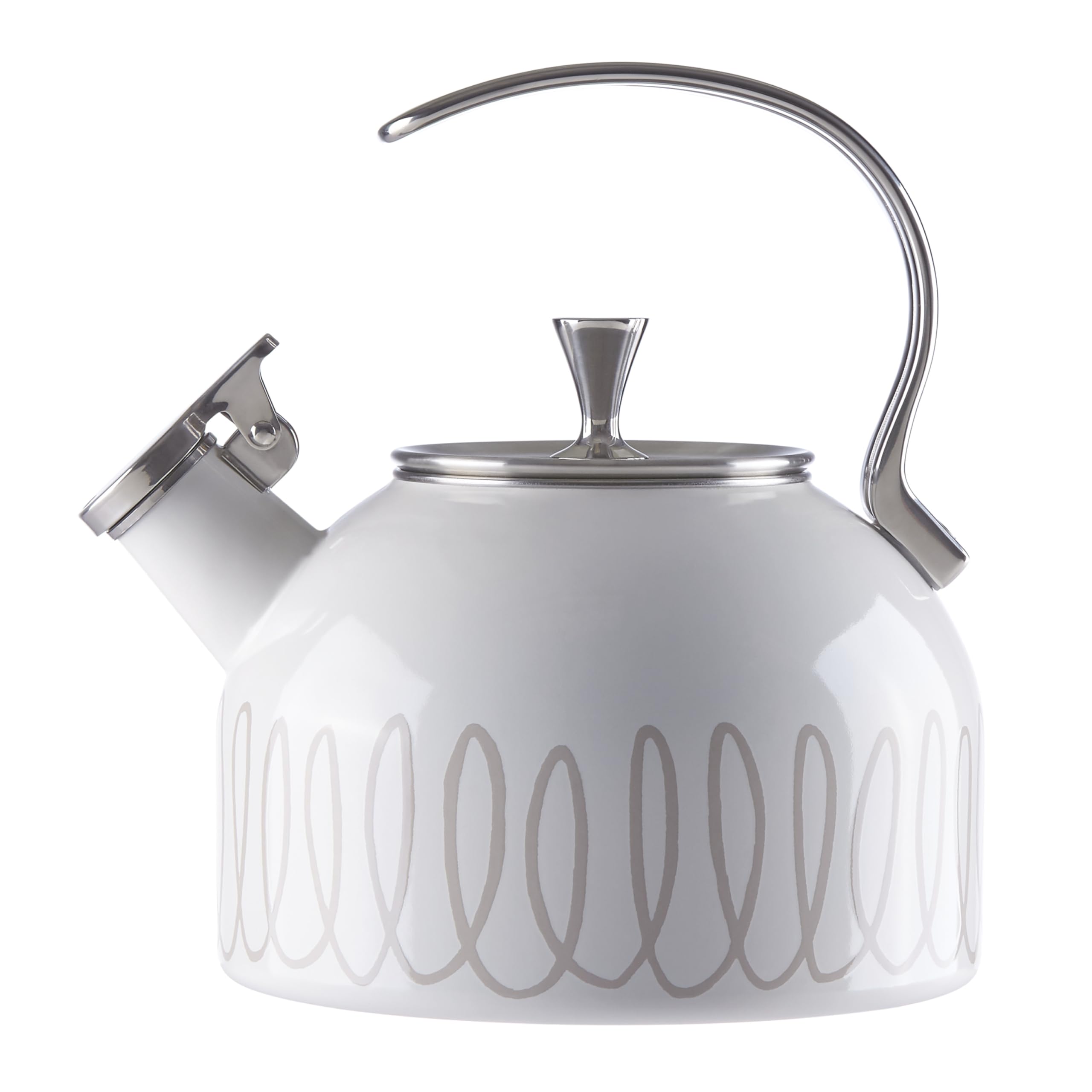 kate spade new york Charlotte Street West Kettle, 2.5 Quarts, Gray, Model 886301