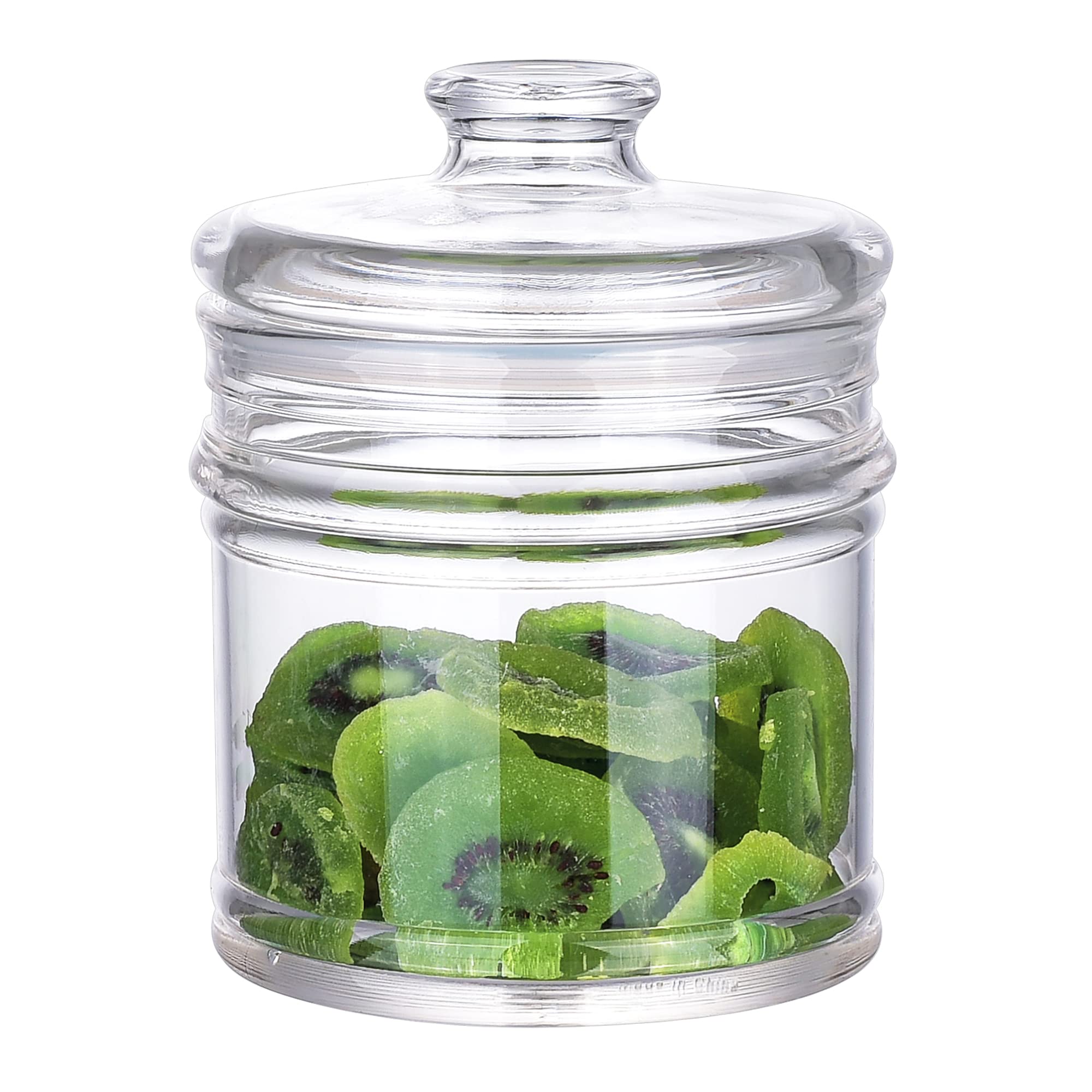 Ivoobr 35 Oz Reinforced Small Acrylic Storage Jar, Airtight Lid Cookie Jar | Perfect For Cookies, Dried Fruits, Nuts, Herbs,Cere