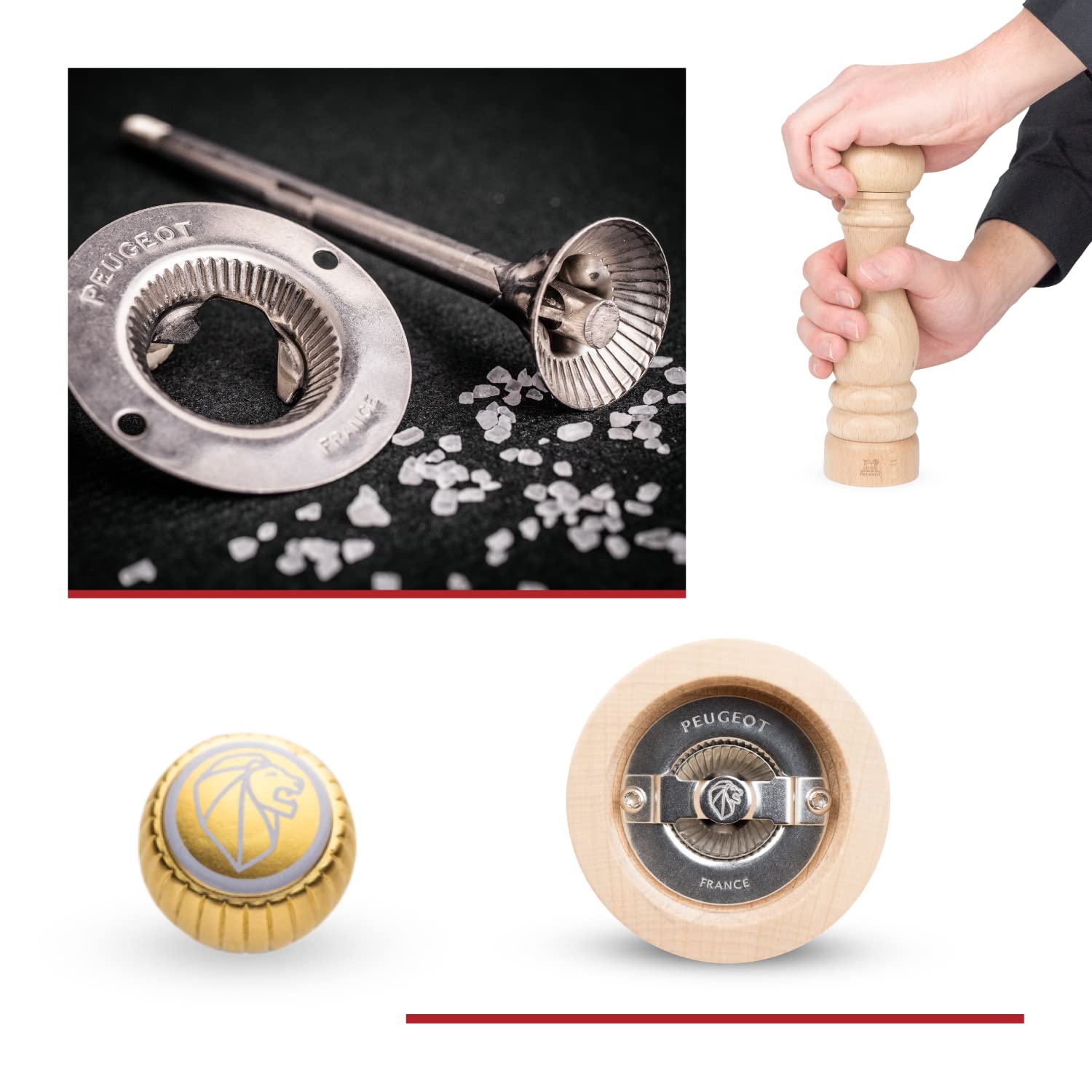 Peugeot - Peugeot - Paris Manual Salt Mill - Classic Adjustable Grinder - Beechwood, Natural 8.67In.